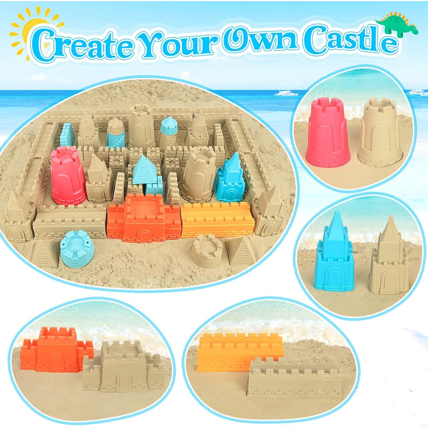 Juego de Juguetes de Playa Plegables RACPNEL 22 PCS para Niños