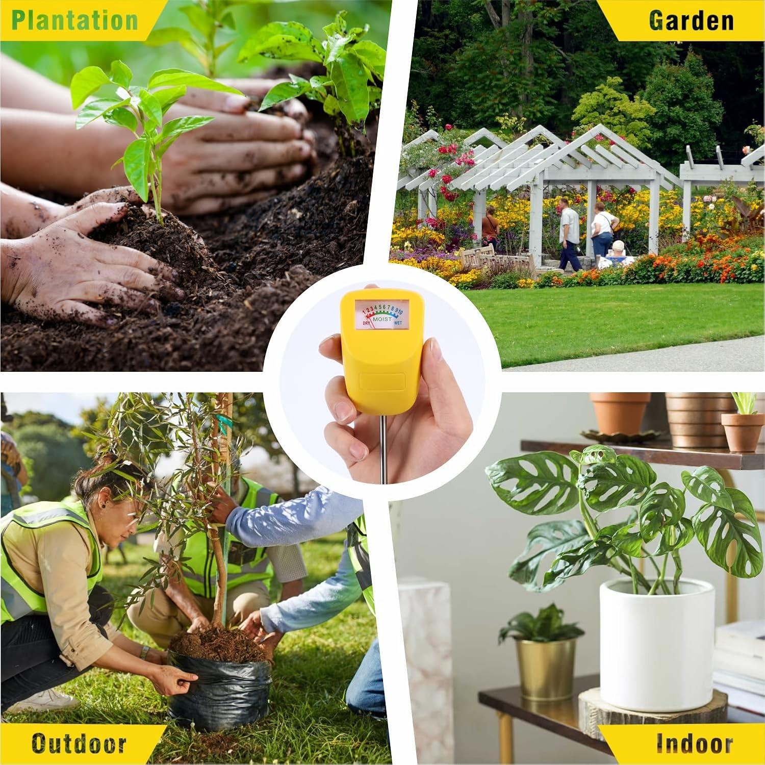 Medidor de Humedad del Suelo TFTEK 14 cm para Jardín - Paquete de 2