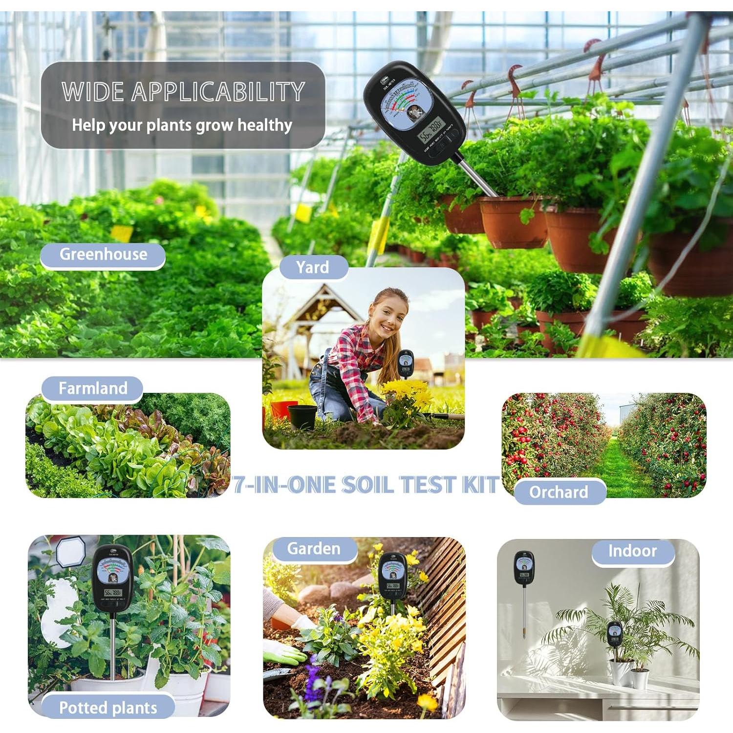 Kit de Prueba de Suelo 7-en-1 TryOpen con Pantalla LCD