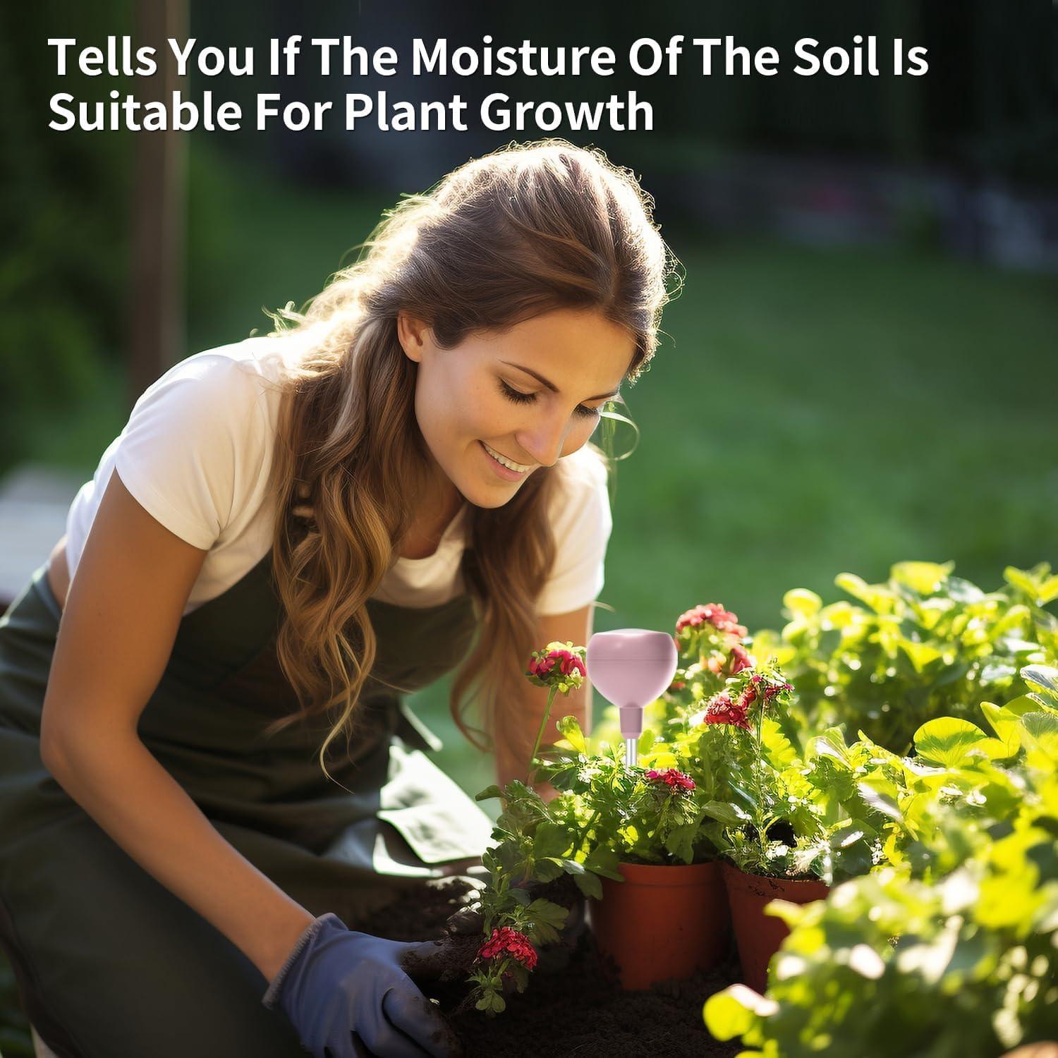 Medidor de Humedad del Suelo Naiades Oro Rosa 26.9 cm Sin Baterías