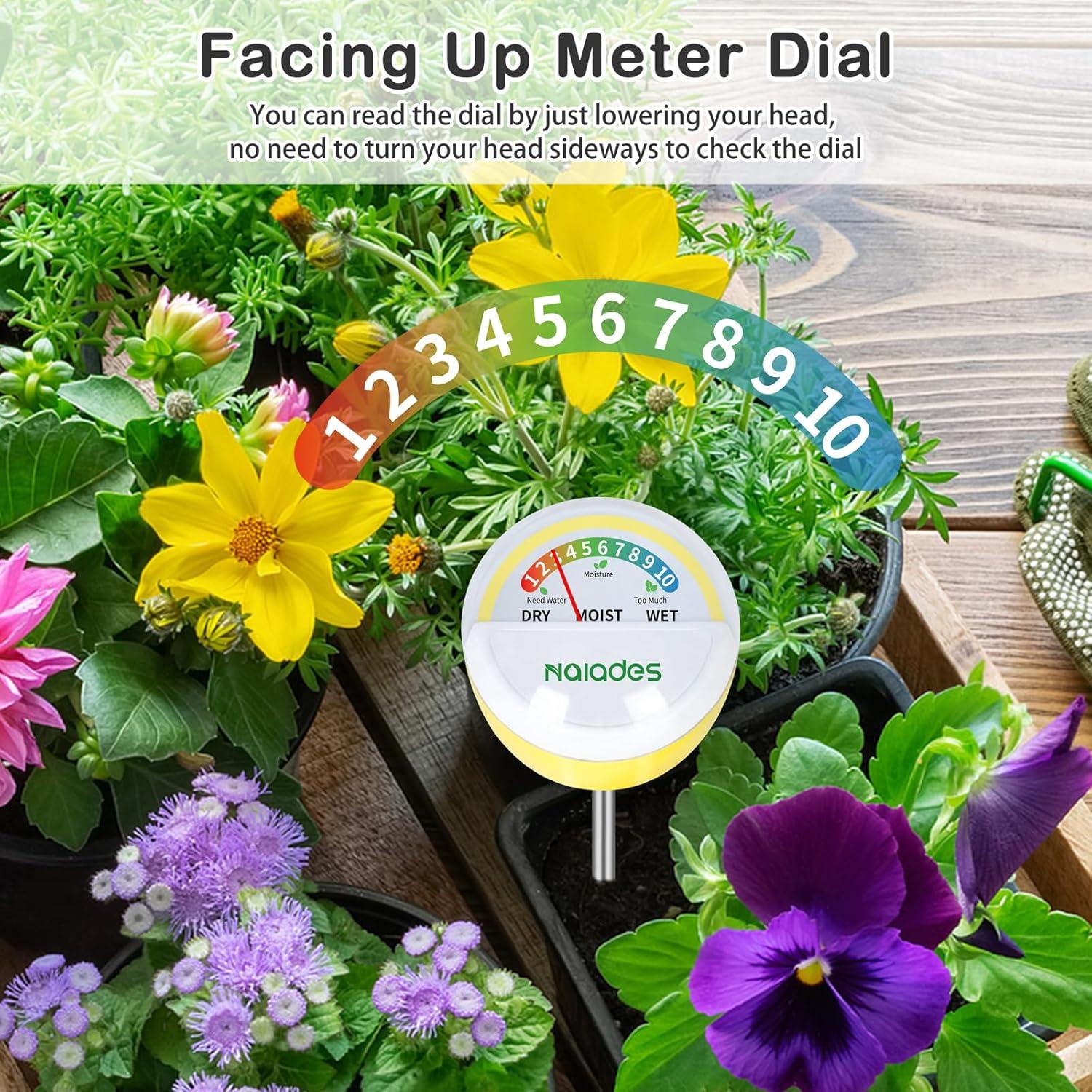 Medidor de Humedad del Suelo Naiades P408 Amarillo 26.4cm