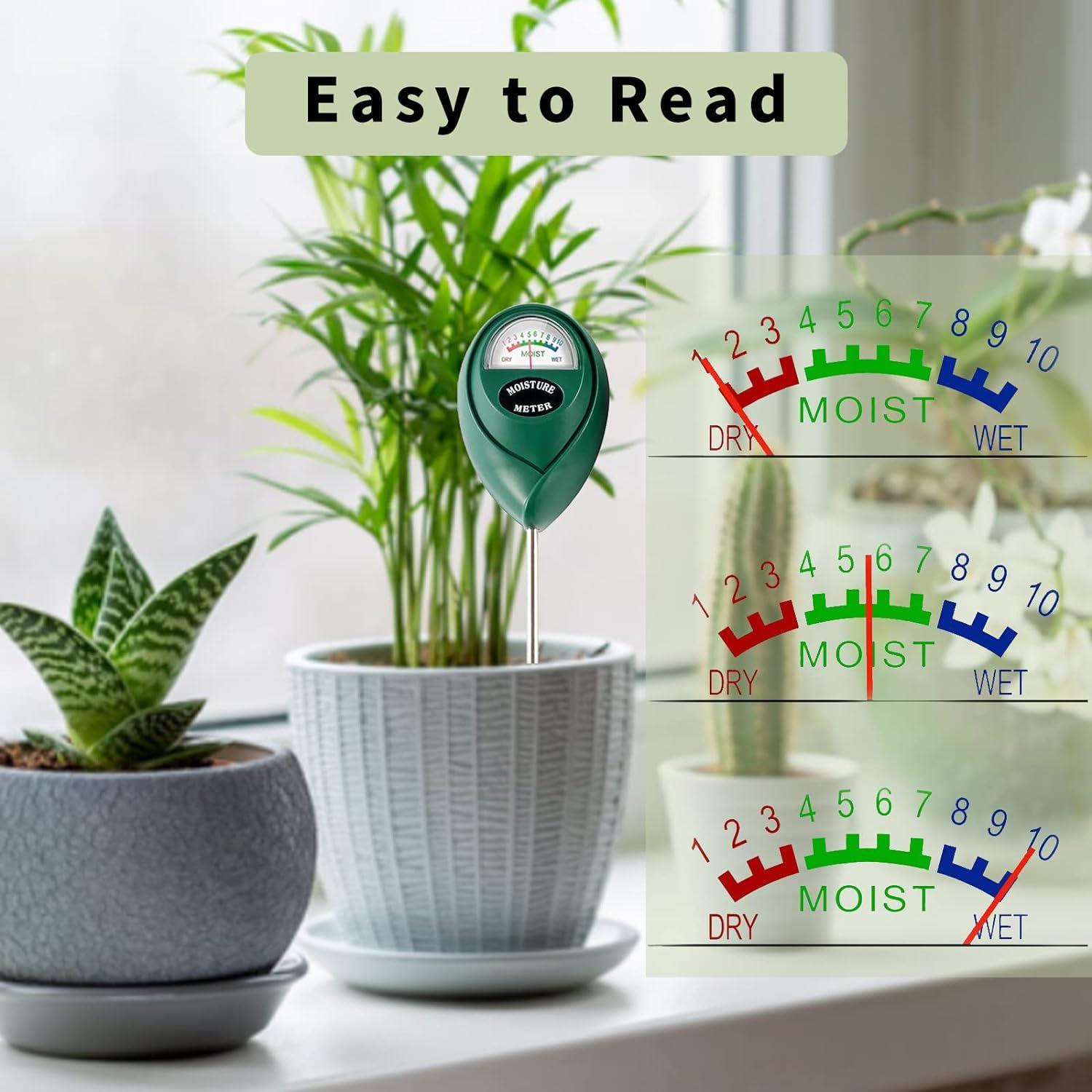 Medidor de Humedad del Suelo Hathdia - Paquete de 2, 32 cm