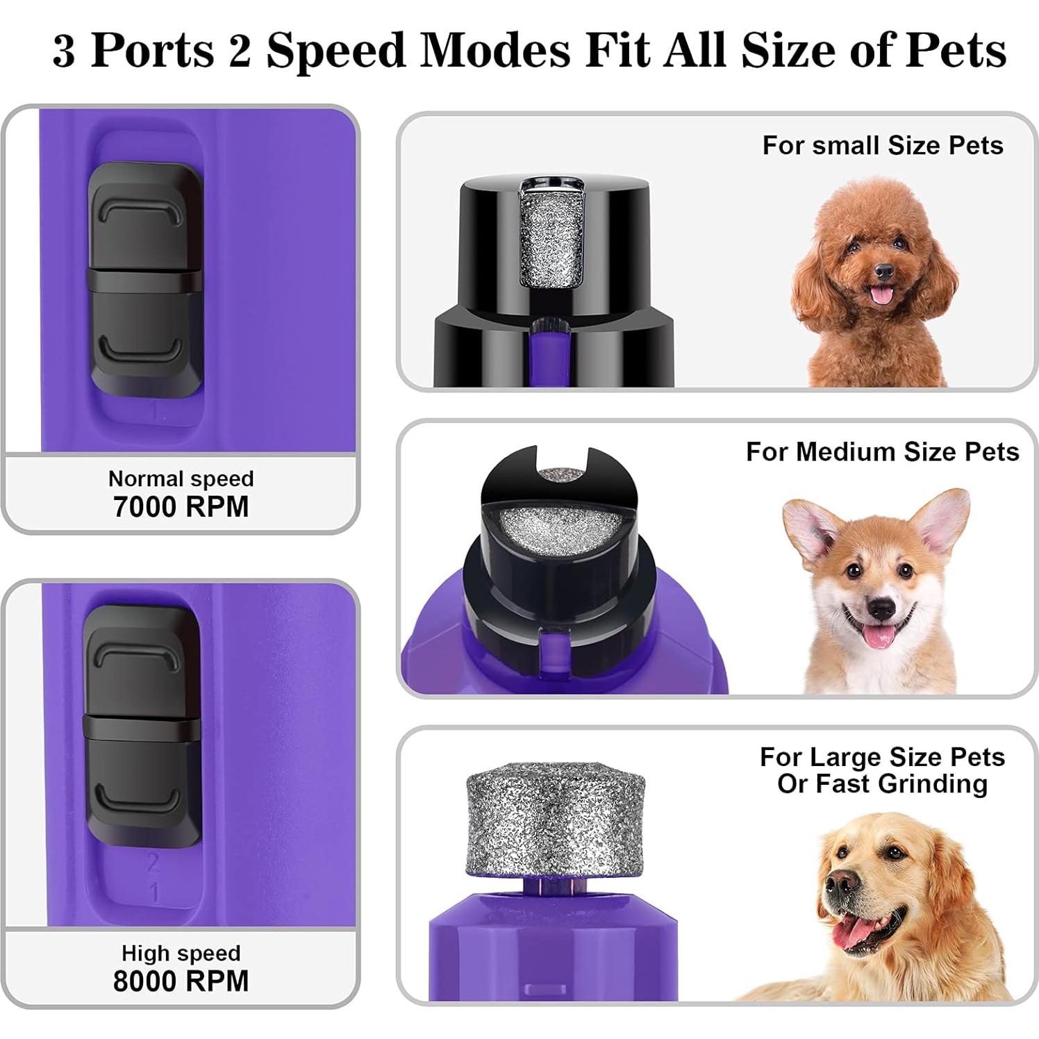 Molinillo de Uñas Eléctrico Bousnic con 2 Luces LED - Silencioso y Potente