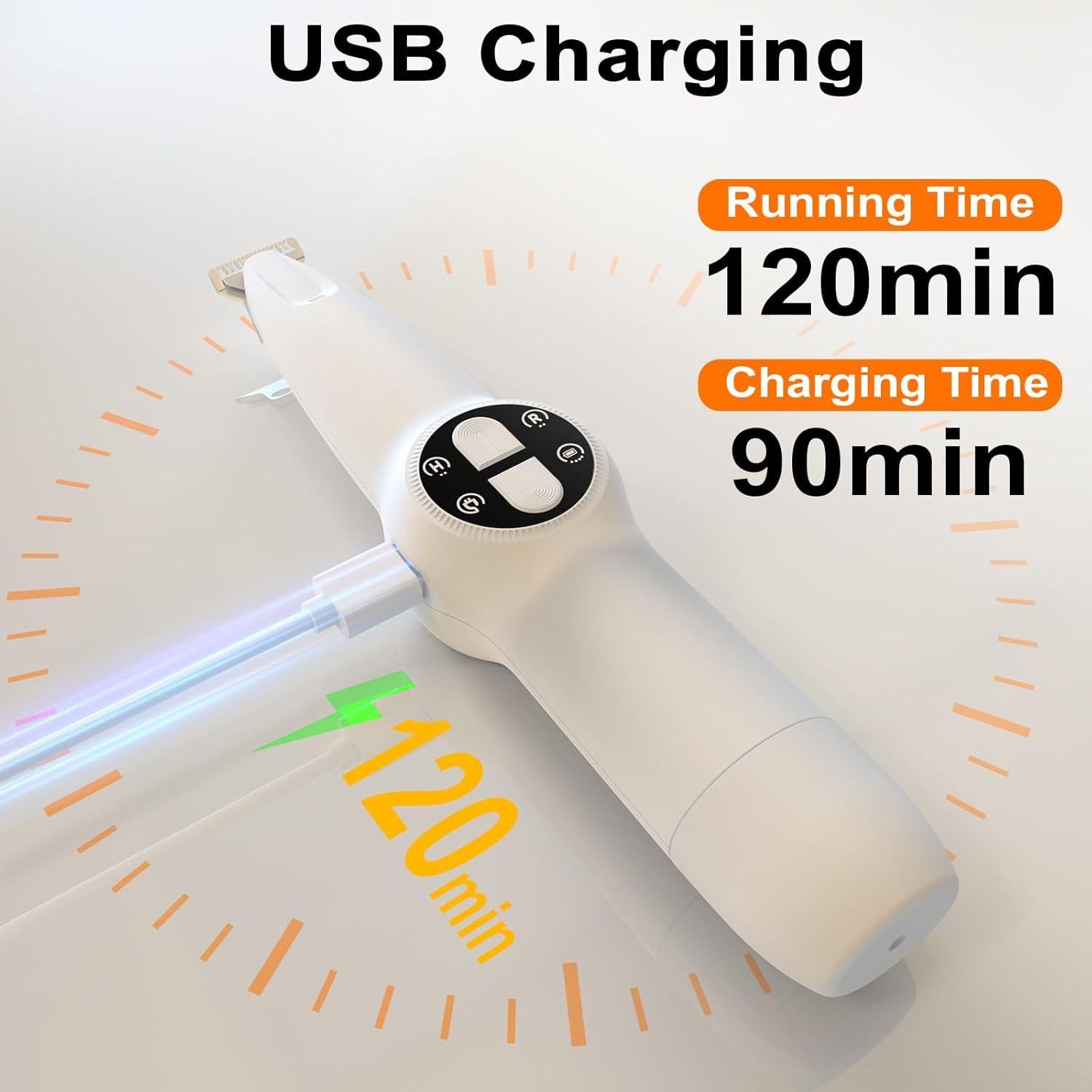 Recortador de patas y uñas para perros AYWOHA 2 en 1 con LED