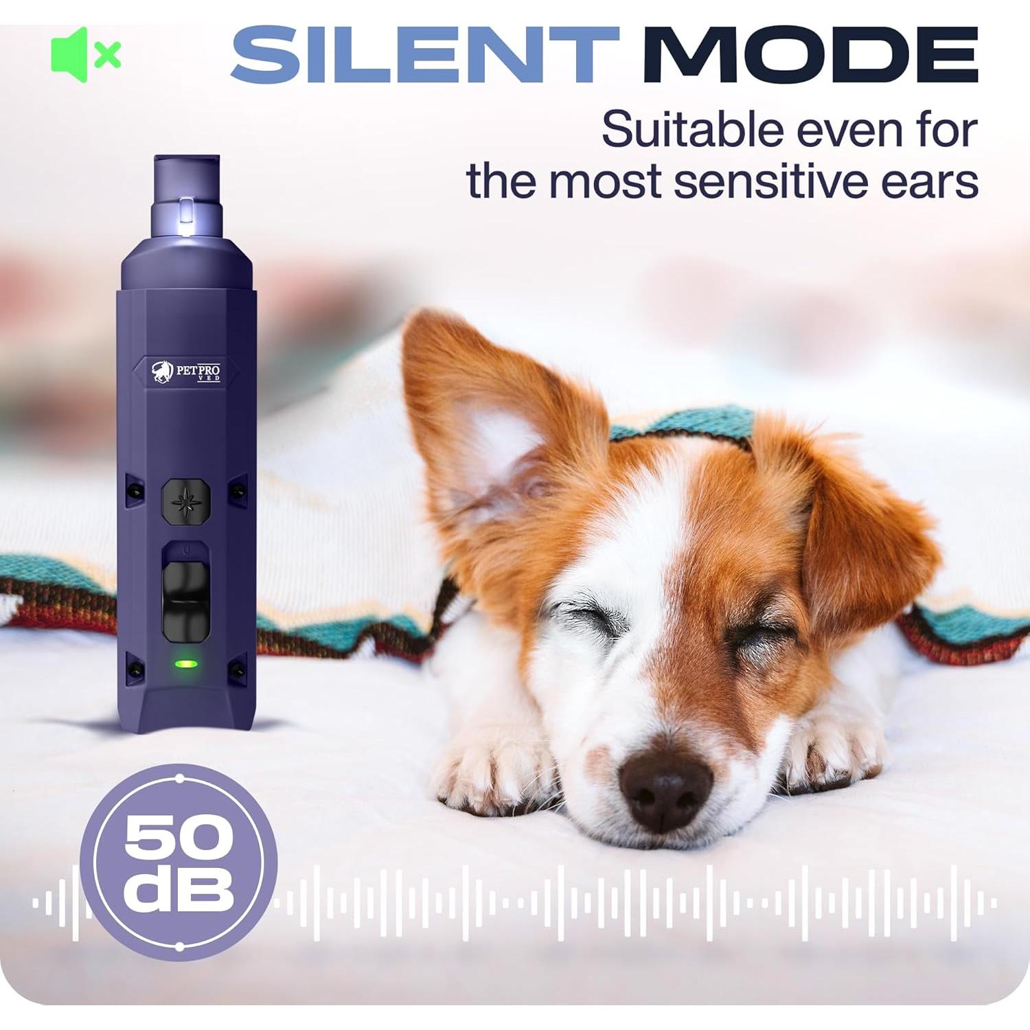 Lijadora de Uñas Eléctrica PetProved para Perros y Gatos - Púrpura