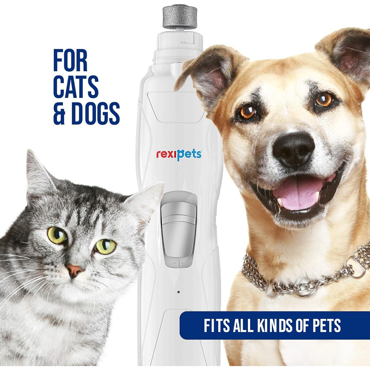 Molino de Uñas Eléctrico REXIPETS - Cortador Recargable para Mascotas