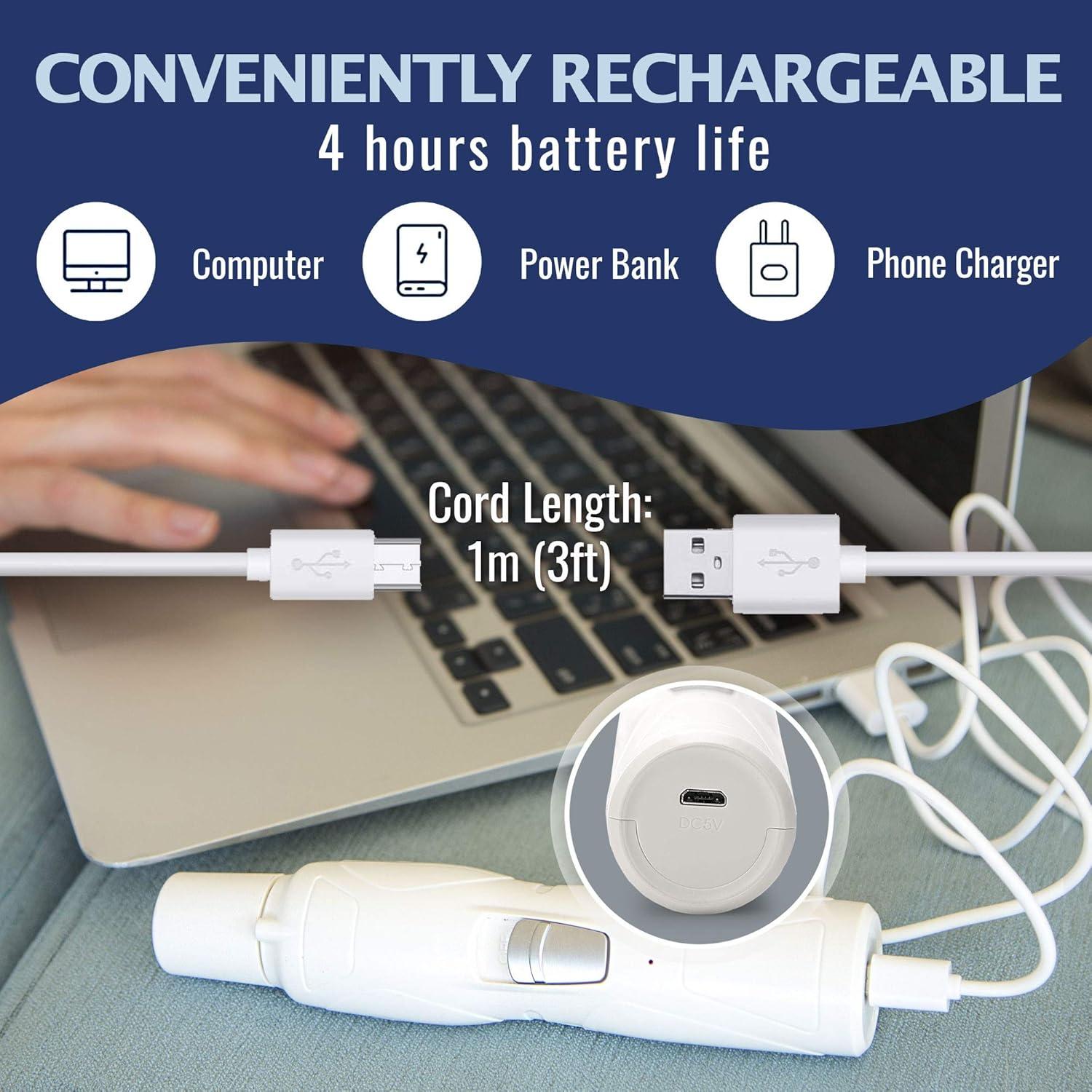 Molino de Uñas Eléctrico REXIPETS - Cortador Recargable para Mascotas