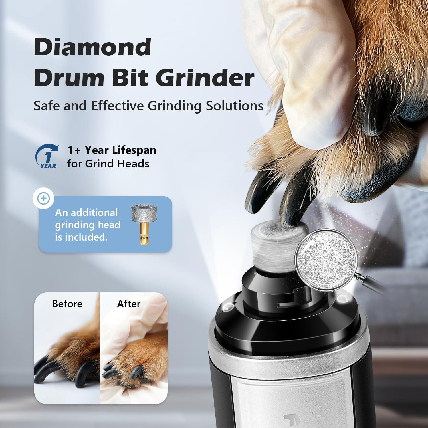 Cortauñas Eléctrico FuzzyFix con Luz LED y 5 Velocidades