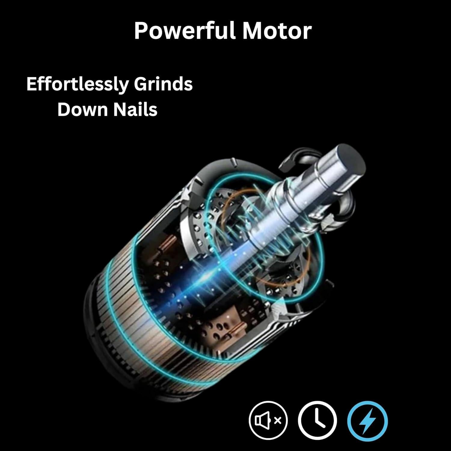 Molinillo de Uñas GajetNest Profesional Inalámbrico 2 Velocidades