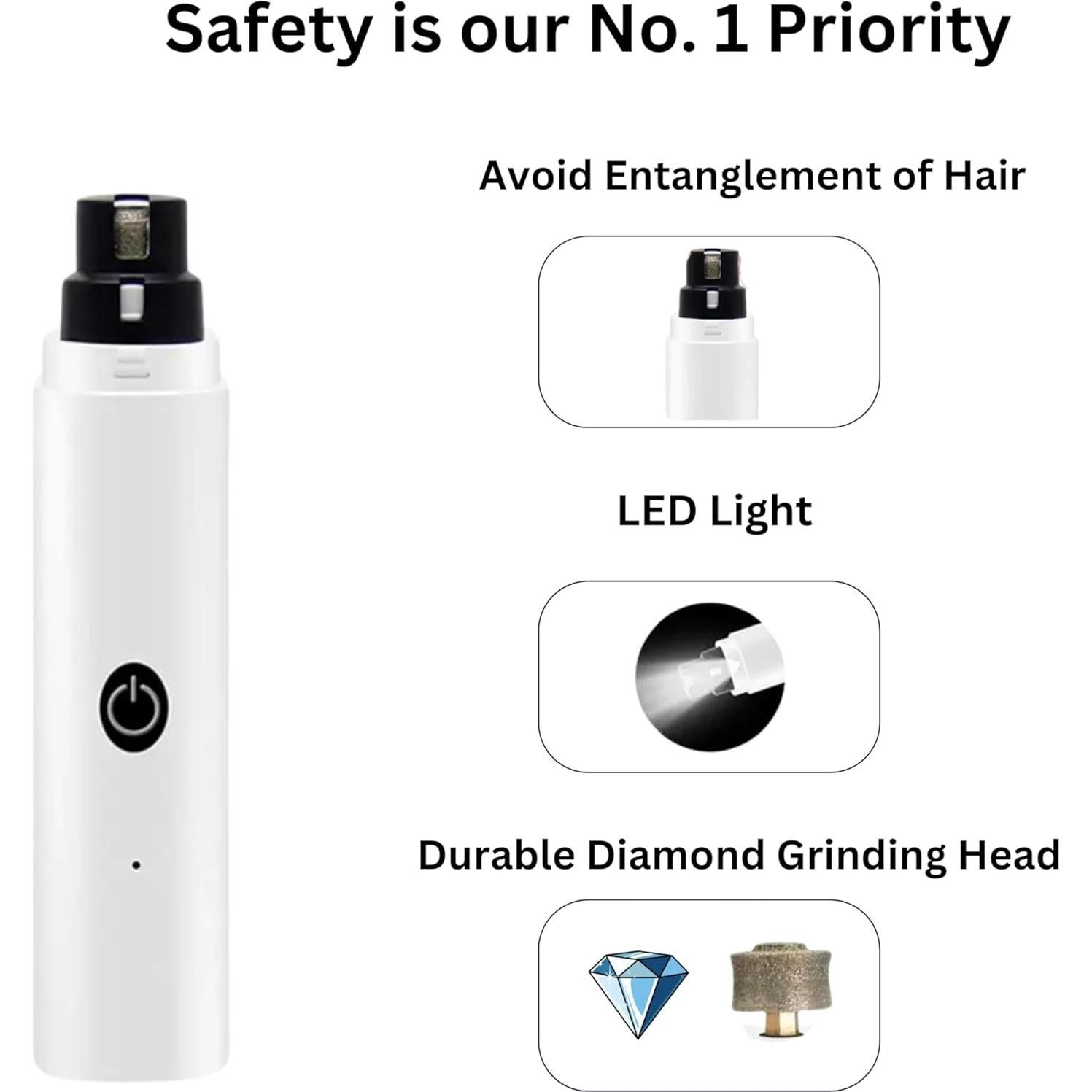 Molinillo de Uñas GajetNest Profesional Inalámbrico 2 Velocidades