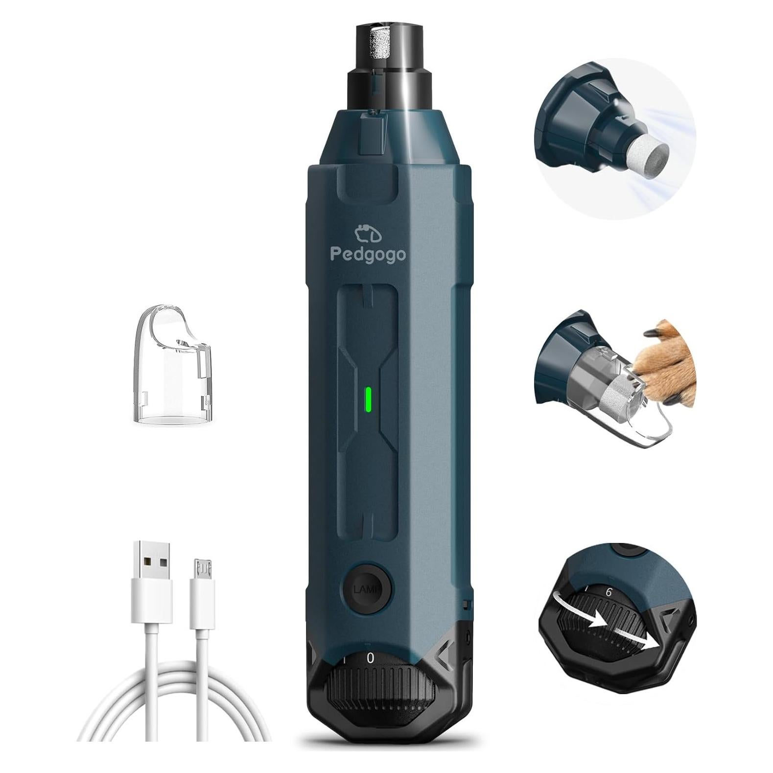 Muela de Uñas para Perros Pedgogo 6 Velocidades 12000RPM