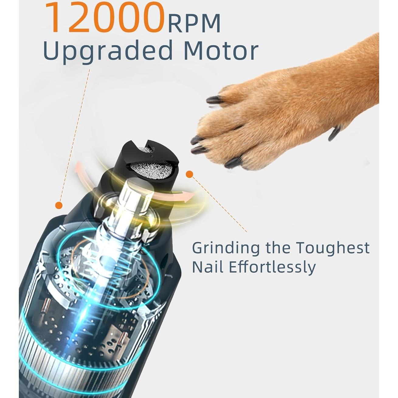 Muela de Uñas para Perros Pedgogo 6 Velocidades 12000RPM