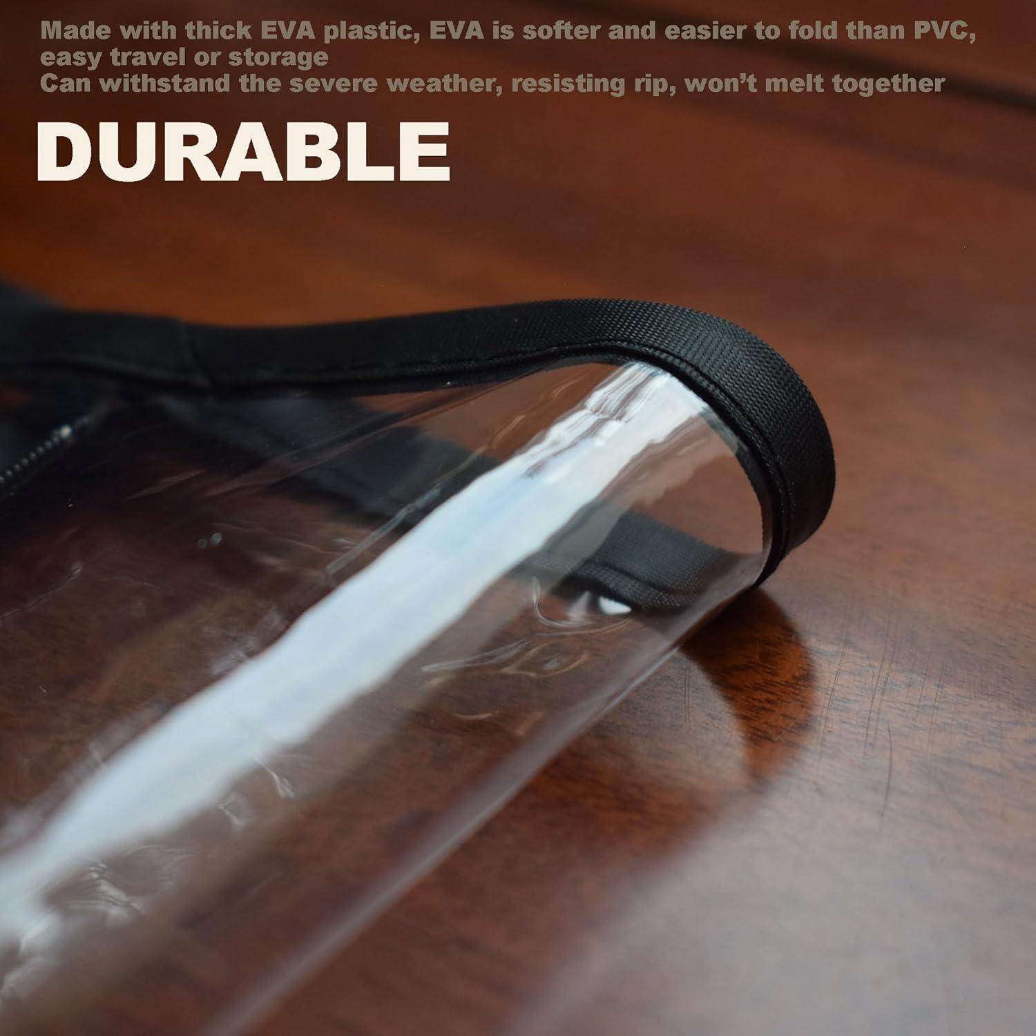 Cubierta de Lluvia para Carro Plegable de Plástico EVA 76x52cm