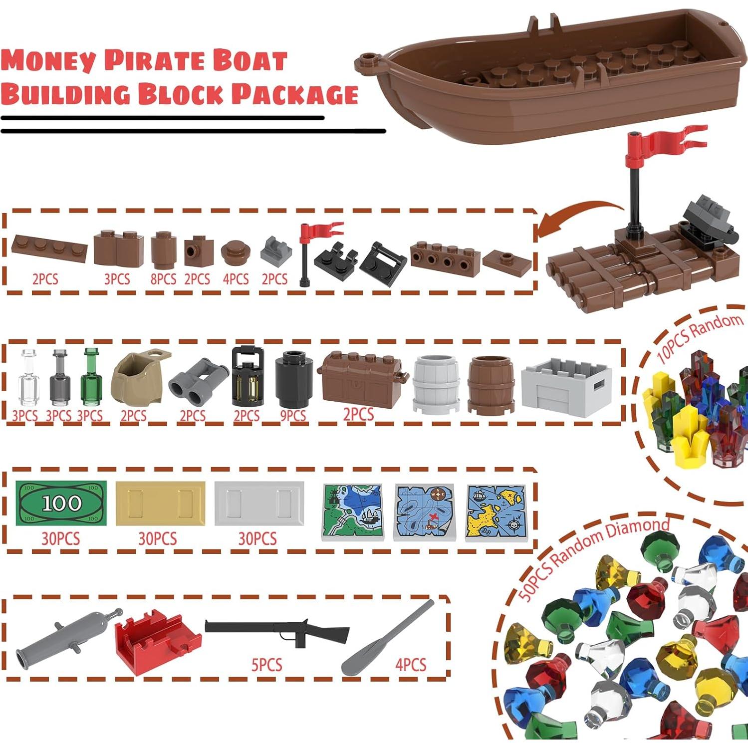 Set de Bloques de Construcción de Dinero 221 PCS LANMANUO