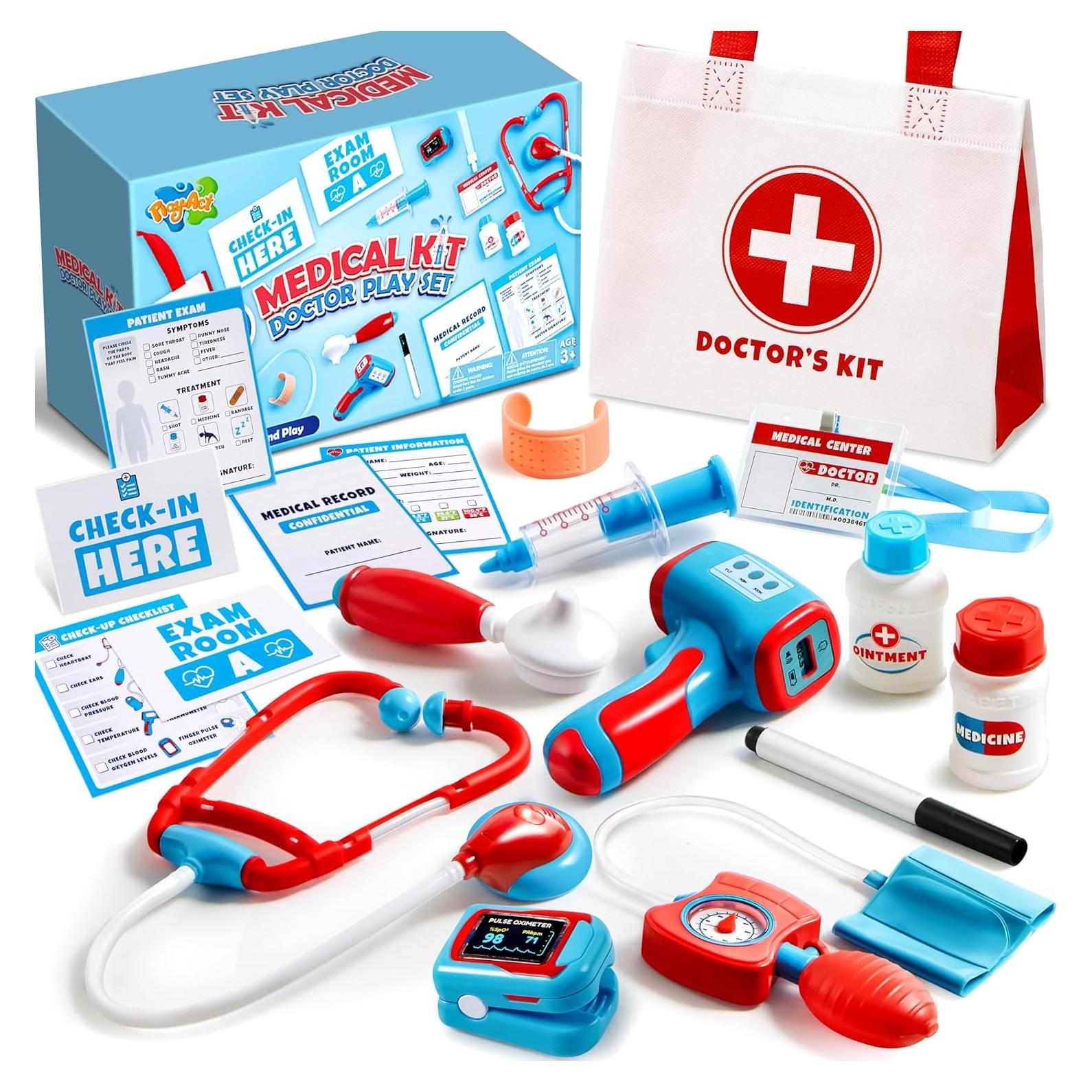 Kit de Doctor para Niños JOYIN 16 Piezas con Estetoscopio