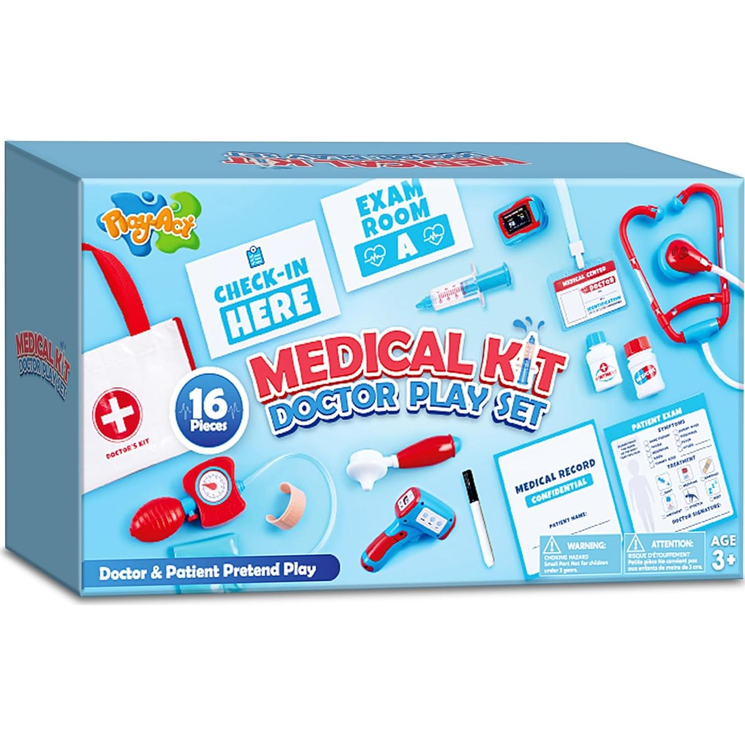 Kit de Doctor para Niños JOYIN 16 Piezas con Estetoscopio