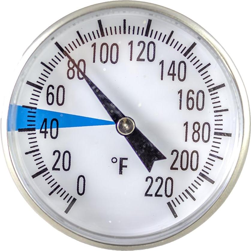 Termómetro de Suelo Smart Choice de Acero Inoxidable 12.7cm