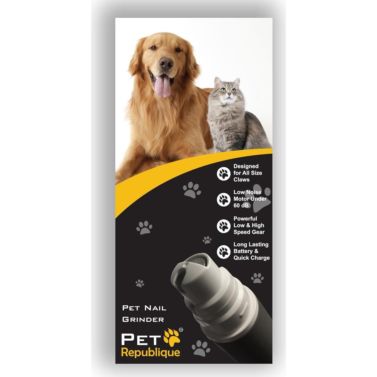 Lima de Uñas Eléctrica Pet Republique - 2 Velocidades, Silenciosa