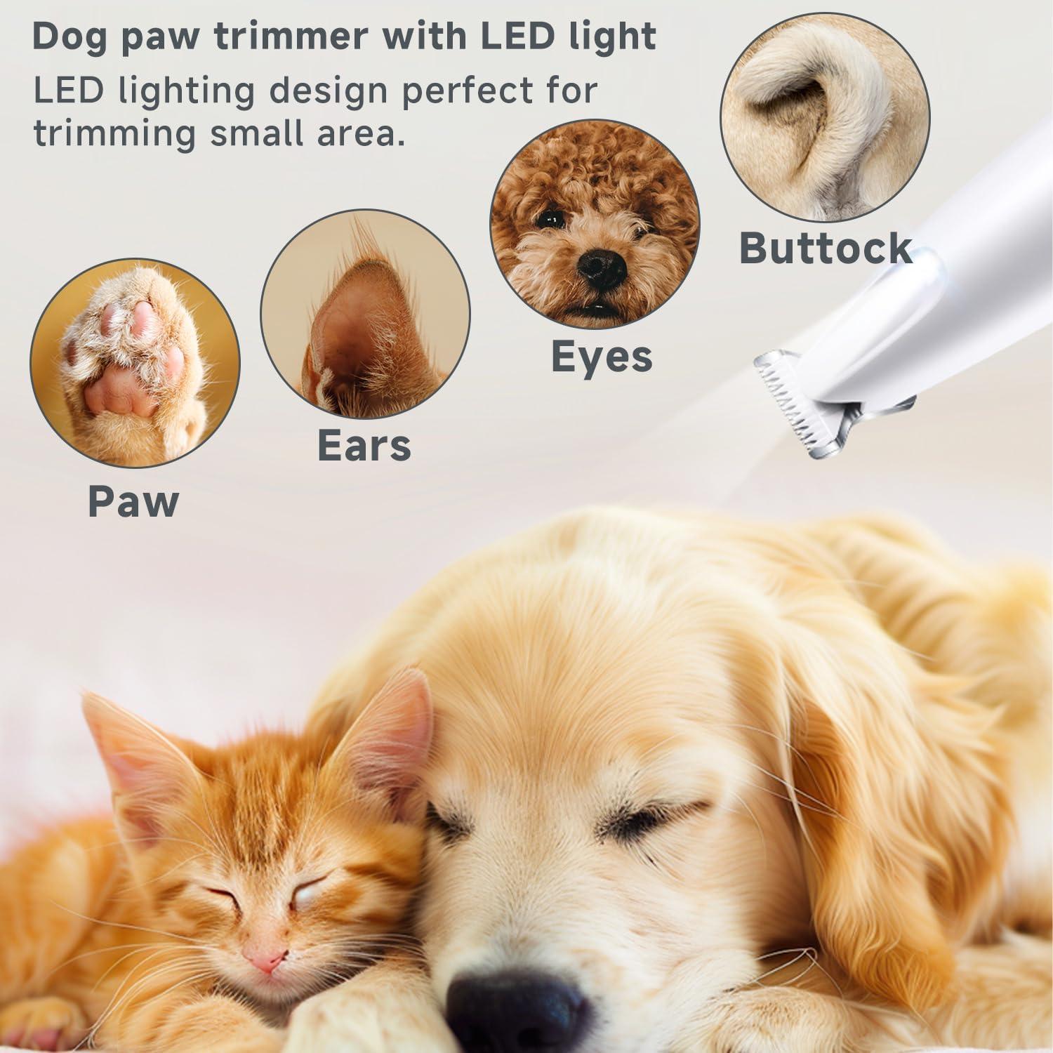 Cortadora de Perros 2 en 1 Recargable USB con Luz LED