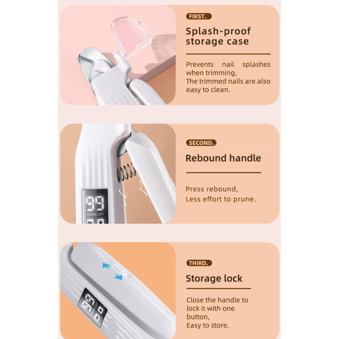 Cortador y Amoladora de Uñas para Perros y Gatos GuLuGuns 2 en 1