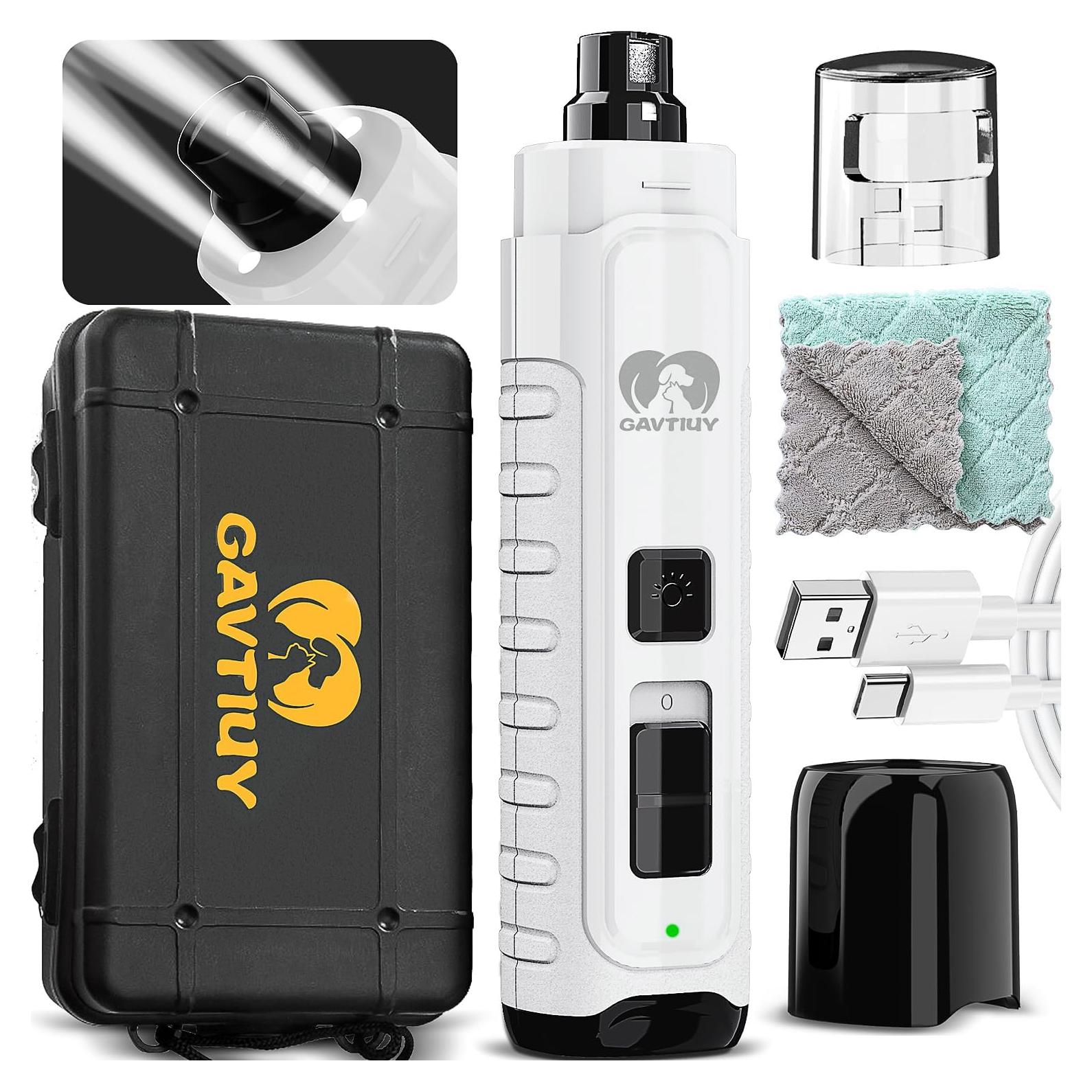 Muelas de Uñas Eléctricas Gavtiuy 12000RPM Silenciosas - Blanco