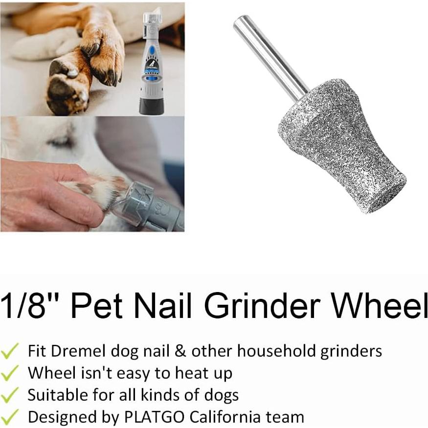Puntas de Molienda de Uñas para Perros PLATGO 1/8" (3.175 mm)