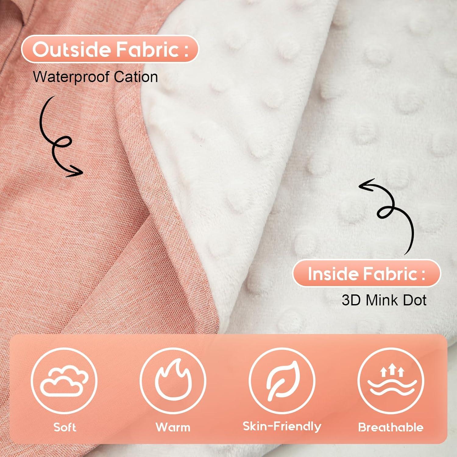 Cubierta de Asiento de Coche Impermeable para Bebé Rosa