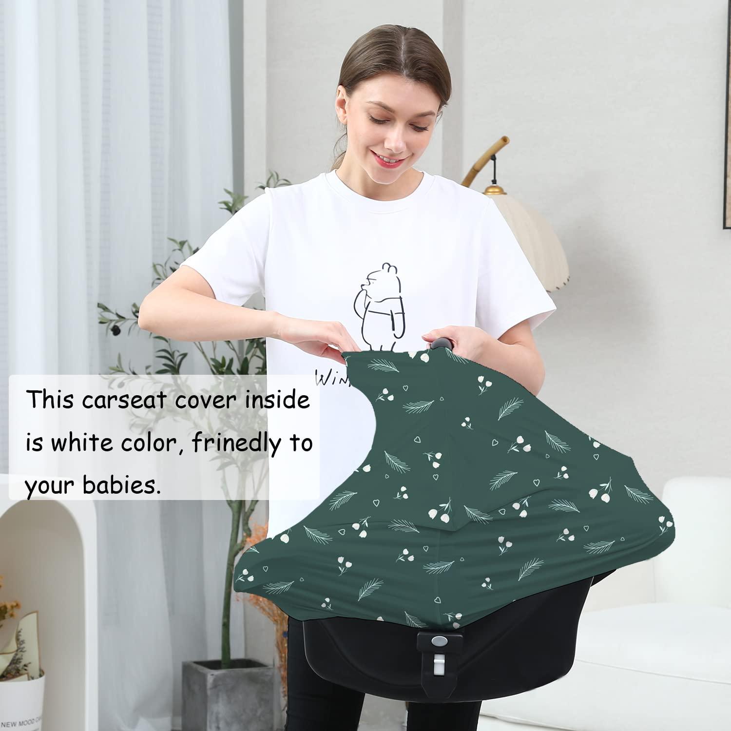 Cubierta de Asiento de Coche para Bebé Dudeeghes - Impresión Verde