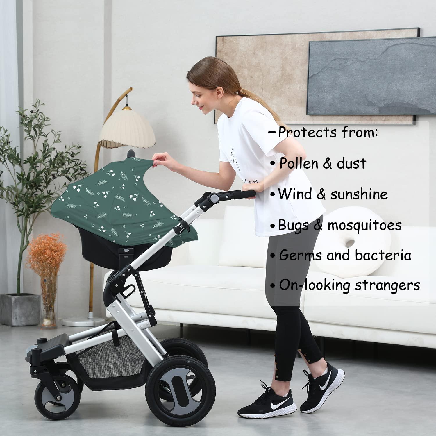 Cubierta de Asiento de Coche para Bebé Dudeeghes - Impresión Verde