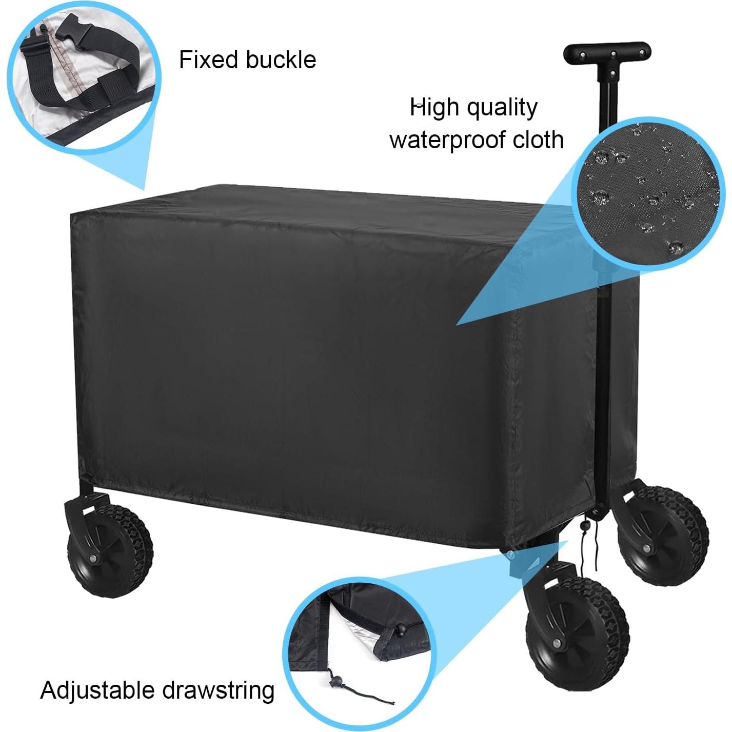 Cubierta Impermeable para Carro de Jardín QCWN 97x56x51cm