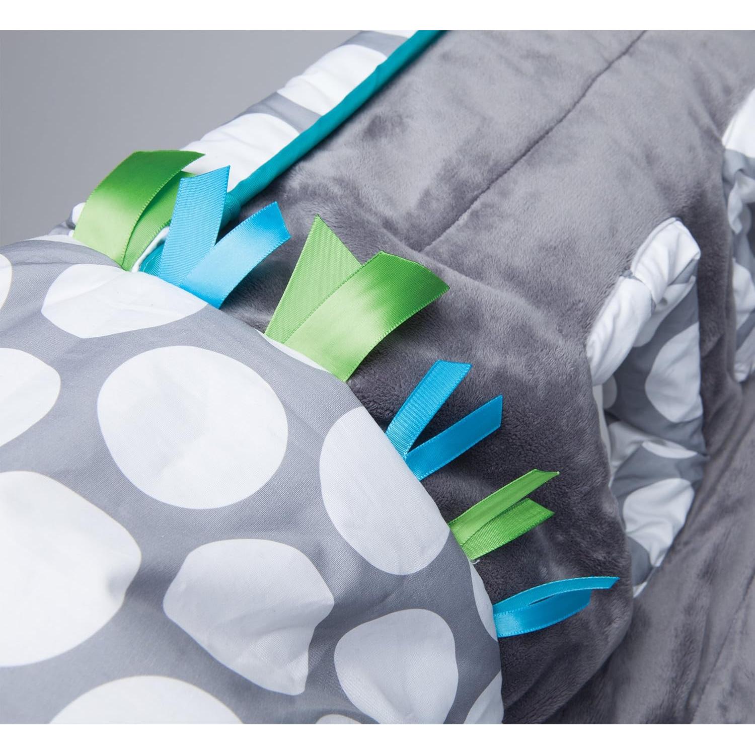 Cubierta de carrito de compras Boppy Preferred - Puntos jumbo grises