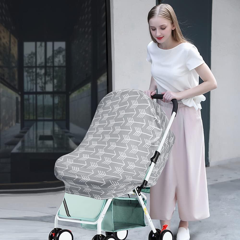 Cubierta de Lactancia Yoofoss Gris - Funda para Cochecito y Asiento