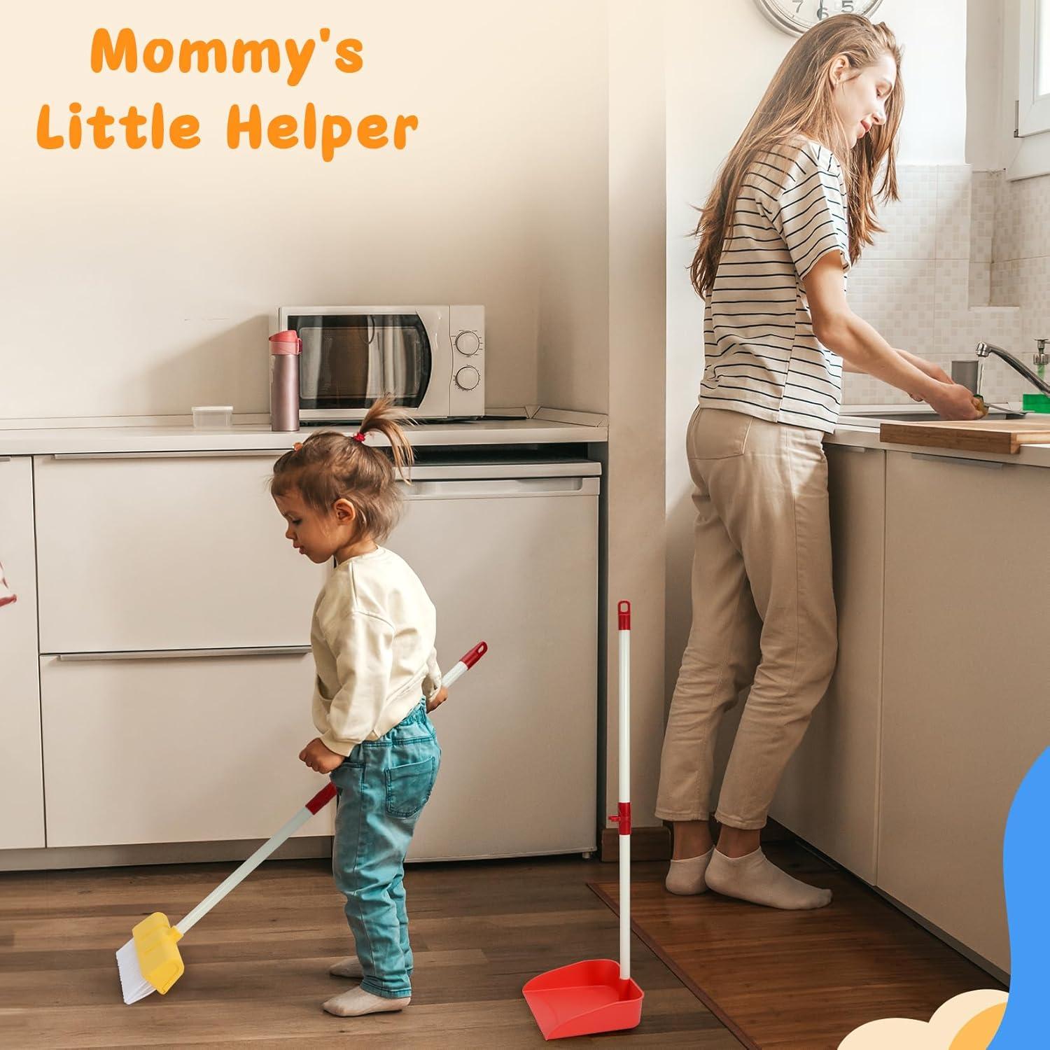 Juego de Limpieza para Niños LIMIROLER - Escoba y Recogedor