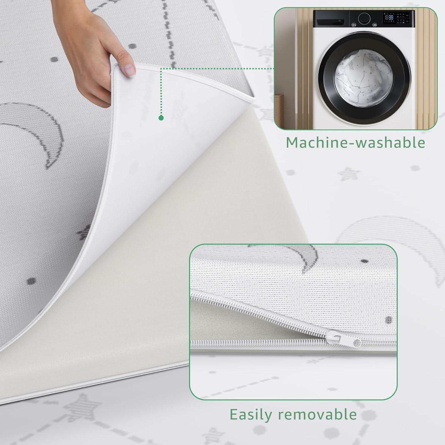 Colchón YENING para Pack and Play 96.5x66x2.5 cm CertiPUR