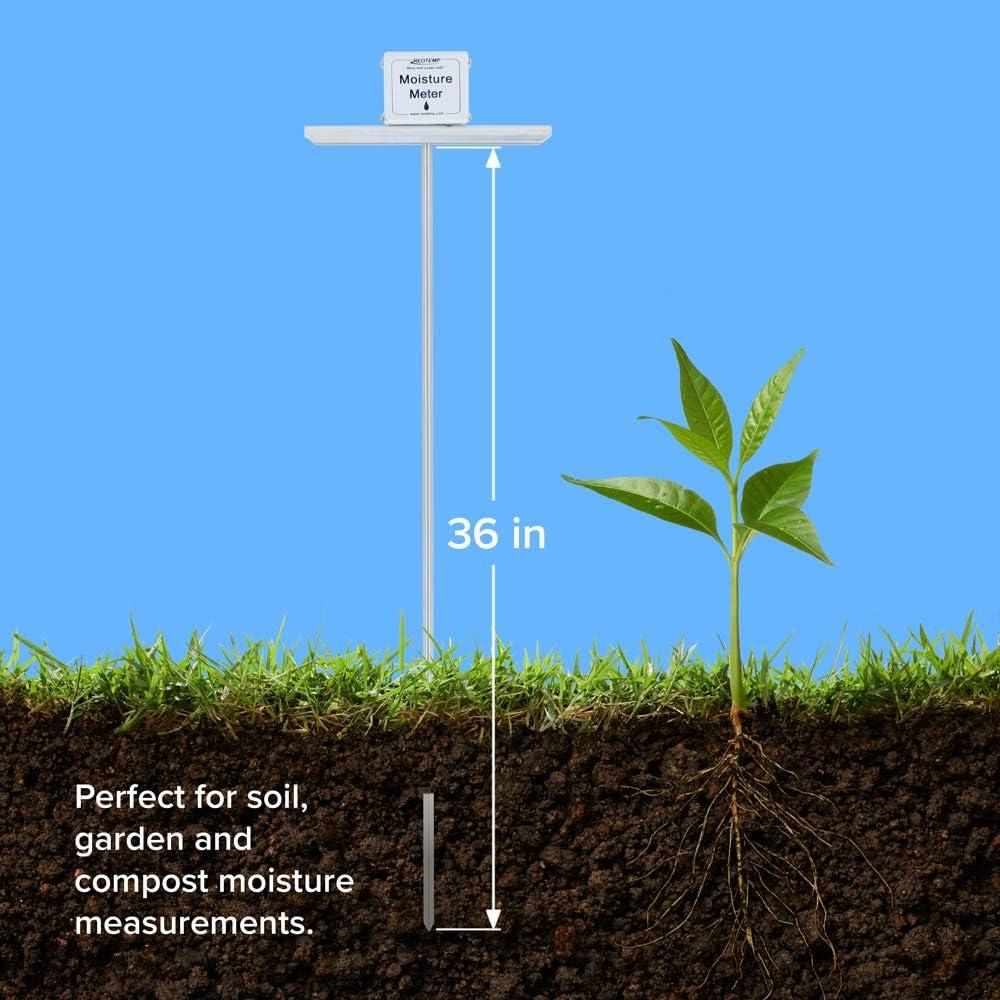 Medidor de Humedad REOTEMP MM36 para Jardín y Compost 91.44 cm