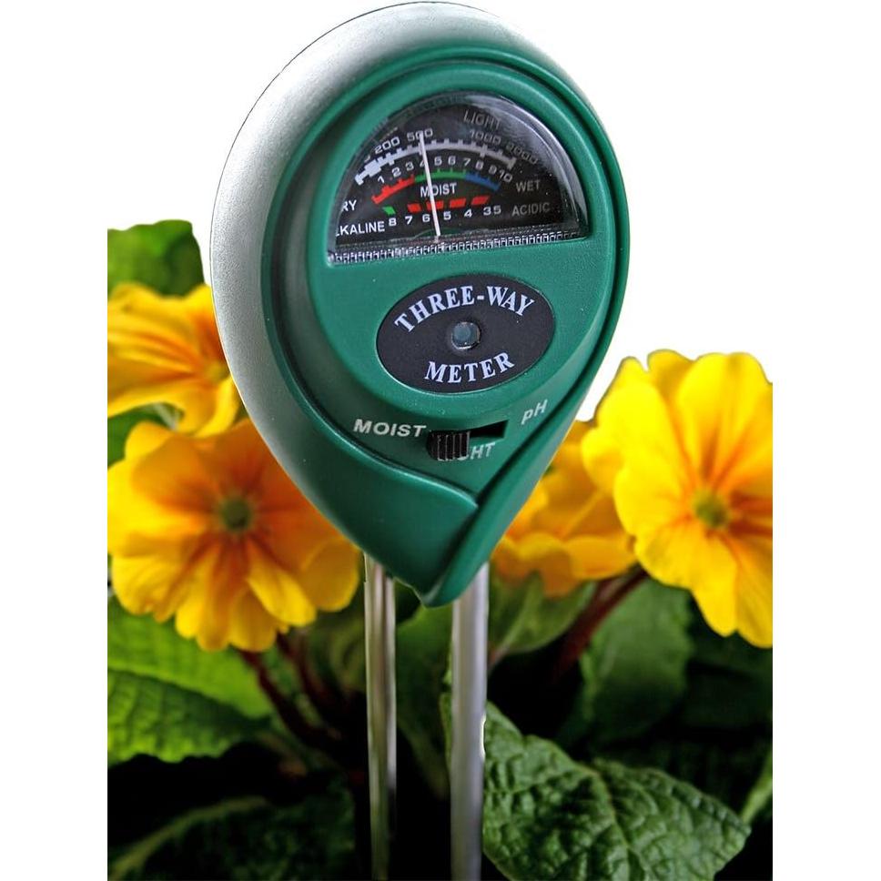 Medidor de pH, Luz y Humedad Hydrofarm MGMLP1 3-Vías