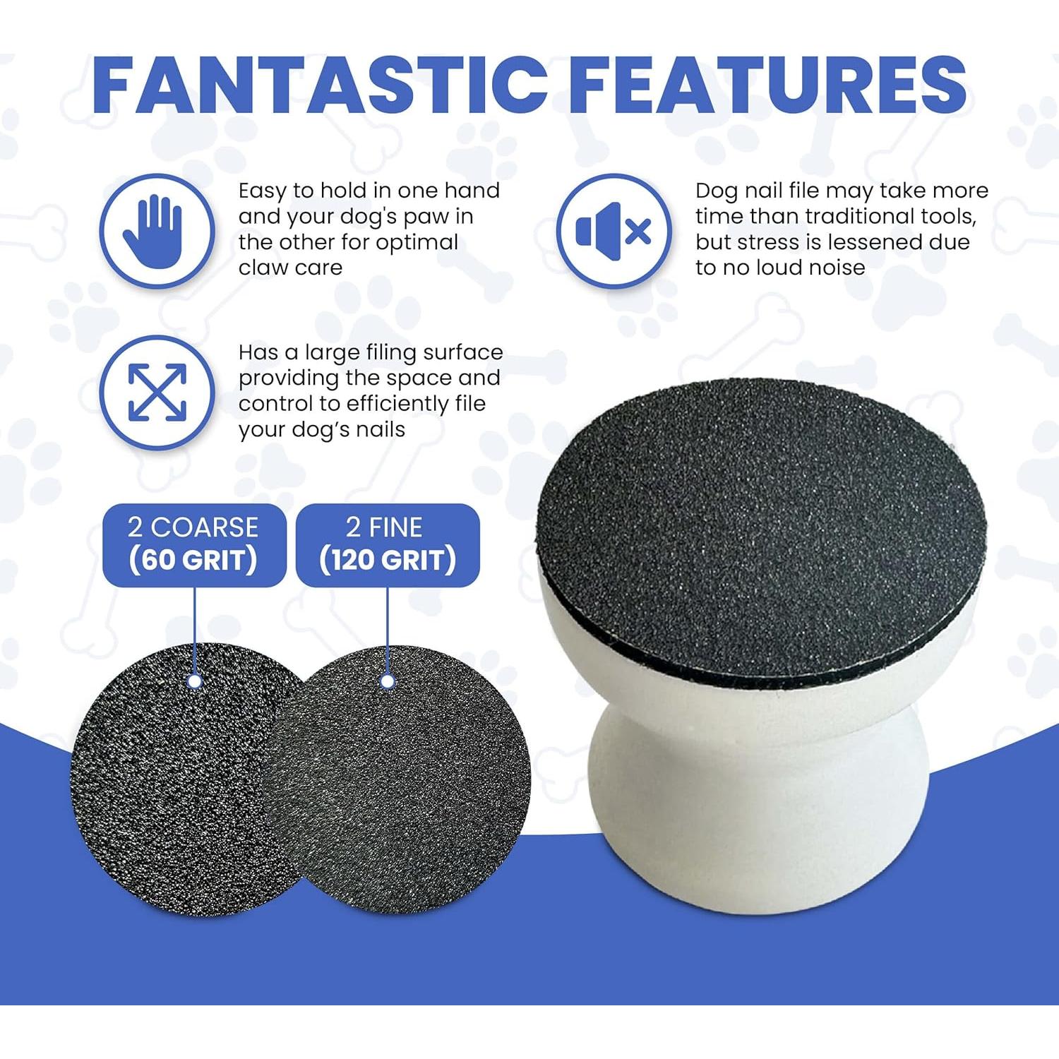 Lima de Uñas para Perros Dean Designs - Mango Ergonómico