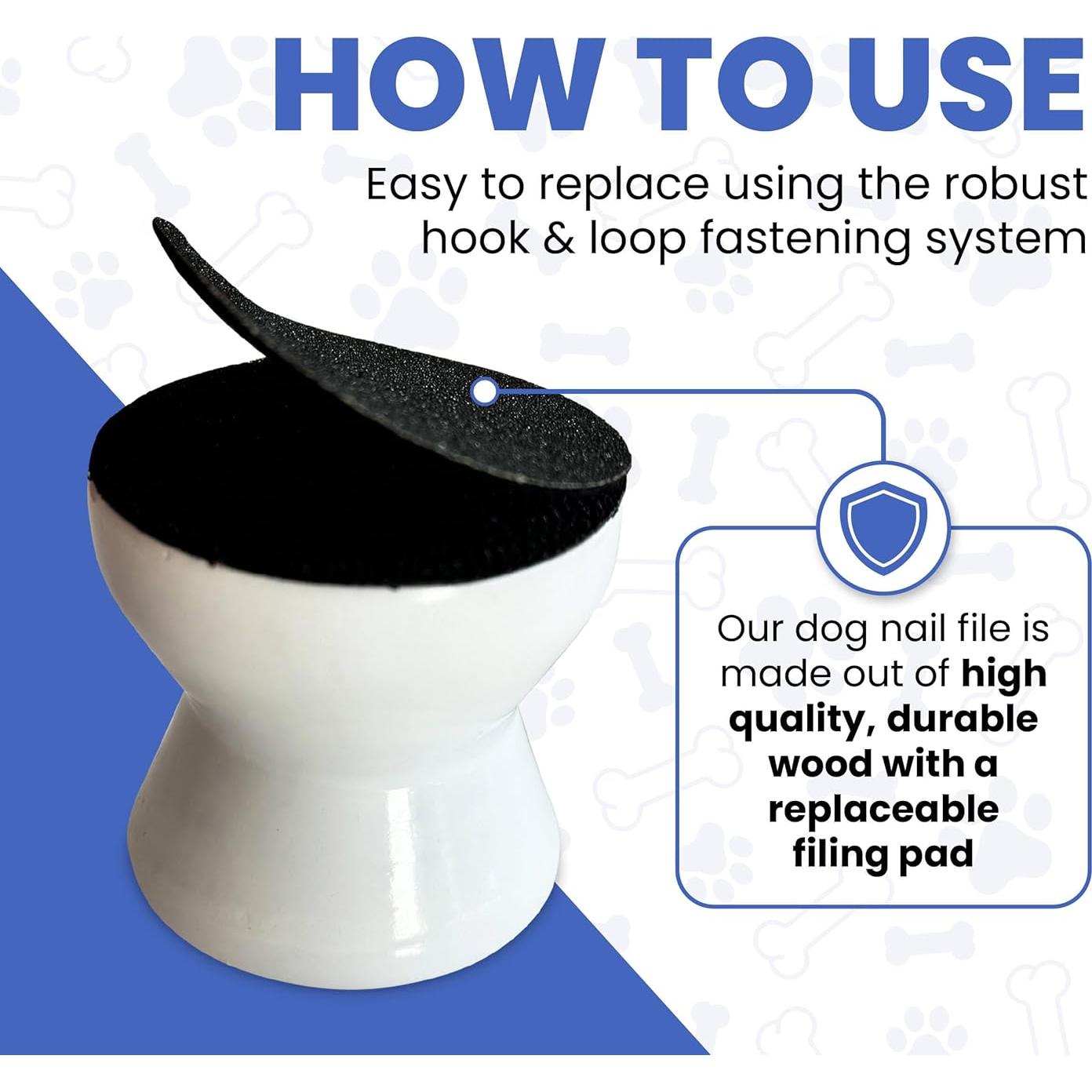 Lima de Uñas para Perros Dean Designs - Mango Ergonómico