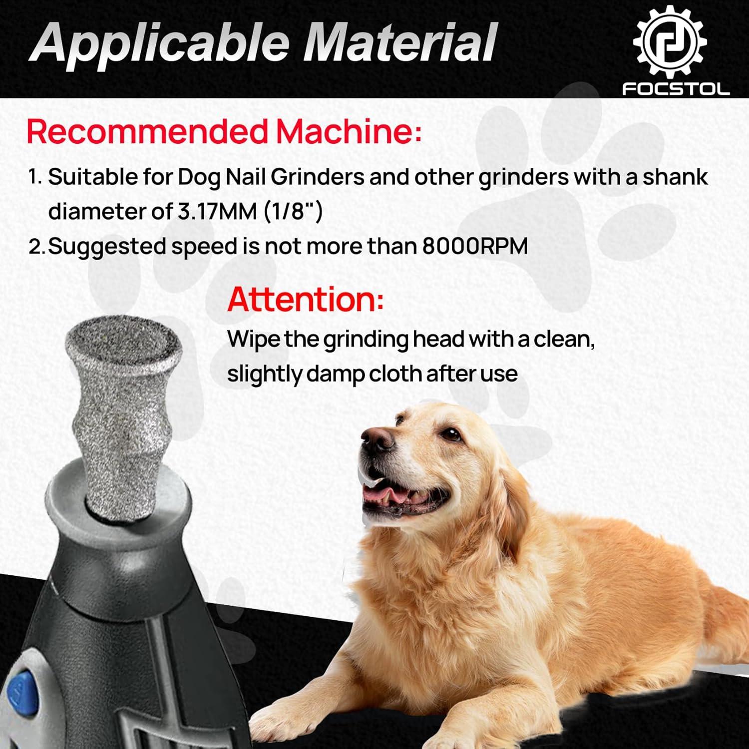 Puntas de Amoladora de Uñas FOCSTOL - 5 Piezas 3mm