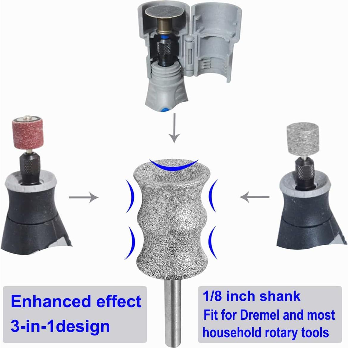 Puntas de Diamante para Cortadora de Uñas Dremel Asozeer