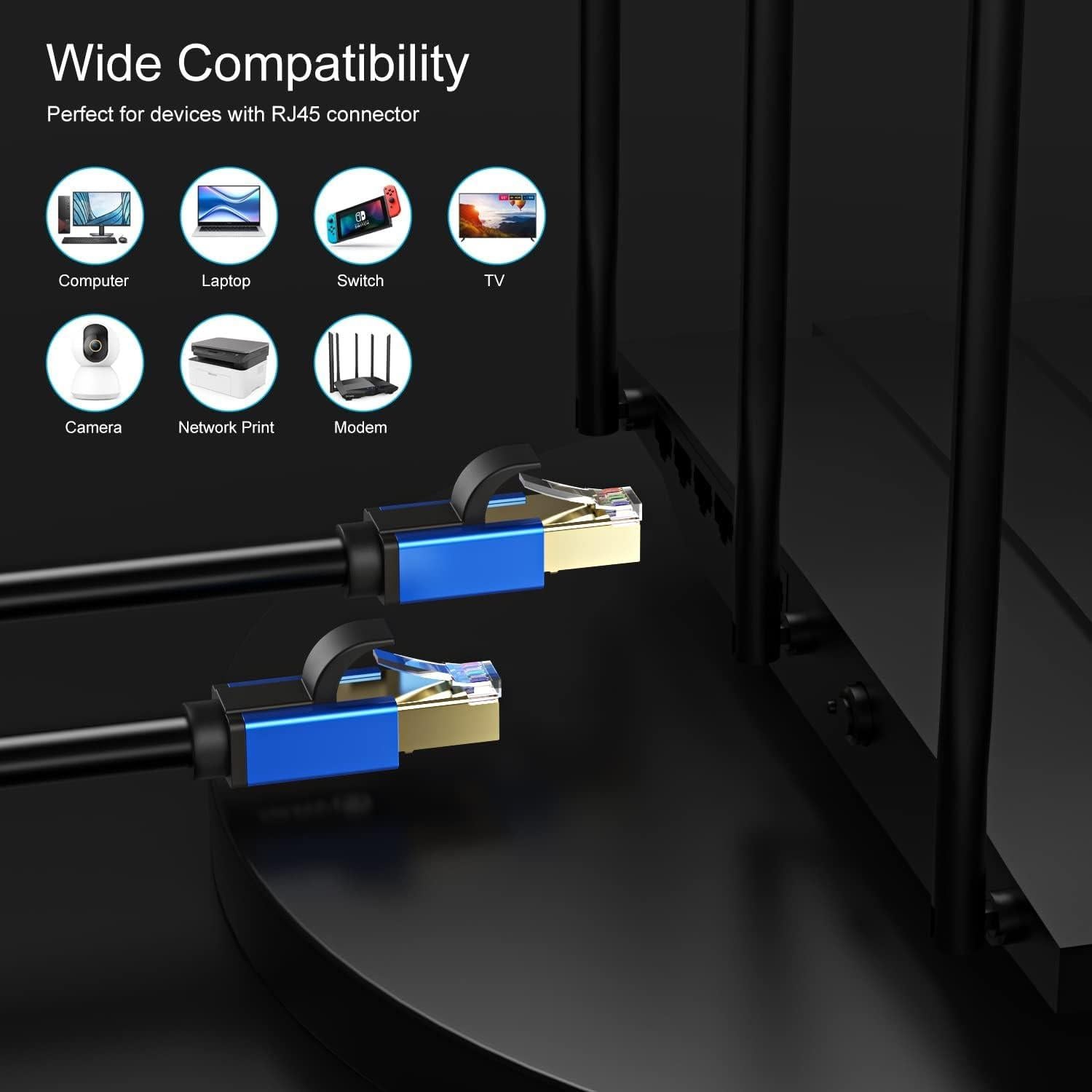 Cable Ethernet Cat 7 Abireiv 1.83m Alta Velocidad 10Gbps