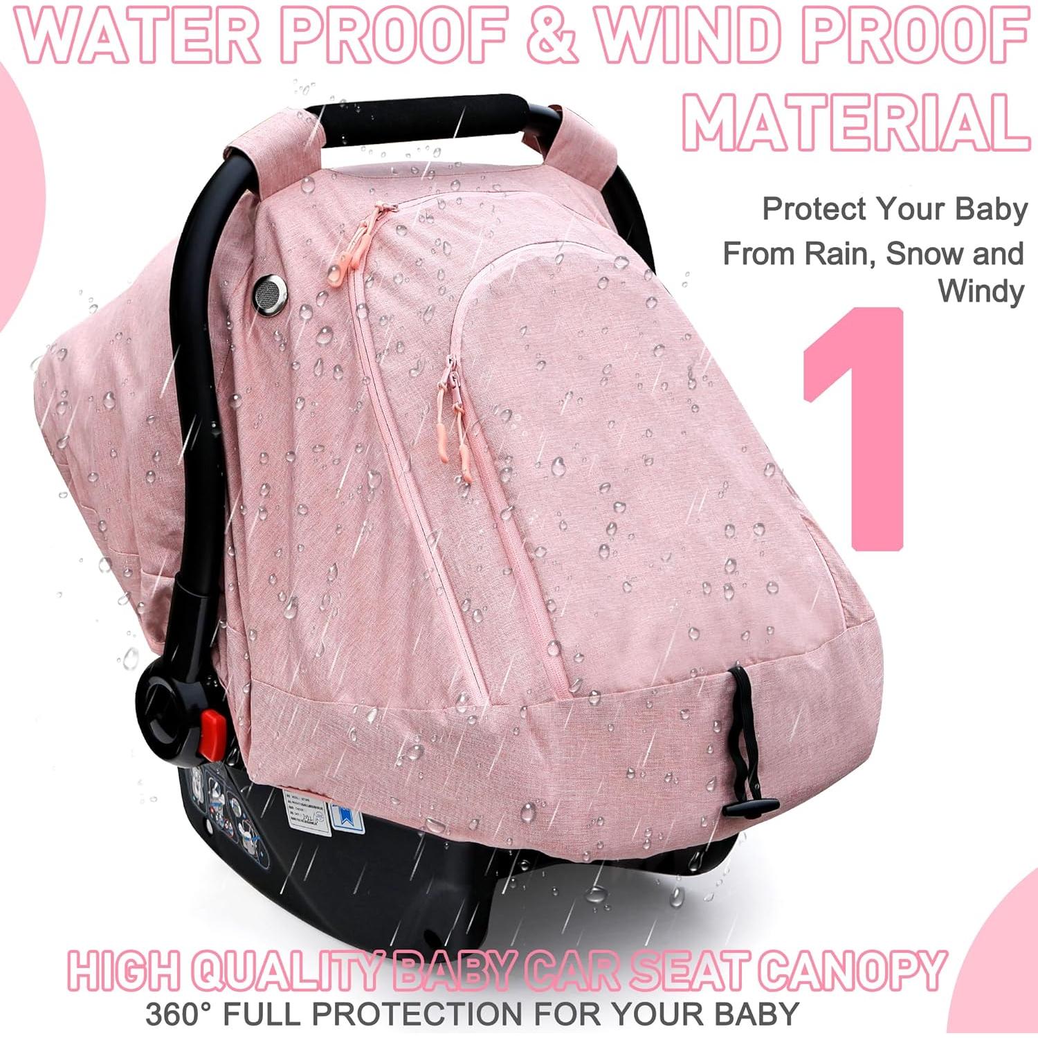 Cubierta de Asiento de Coche para Bebés Beatoutou Rosa