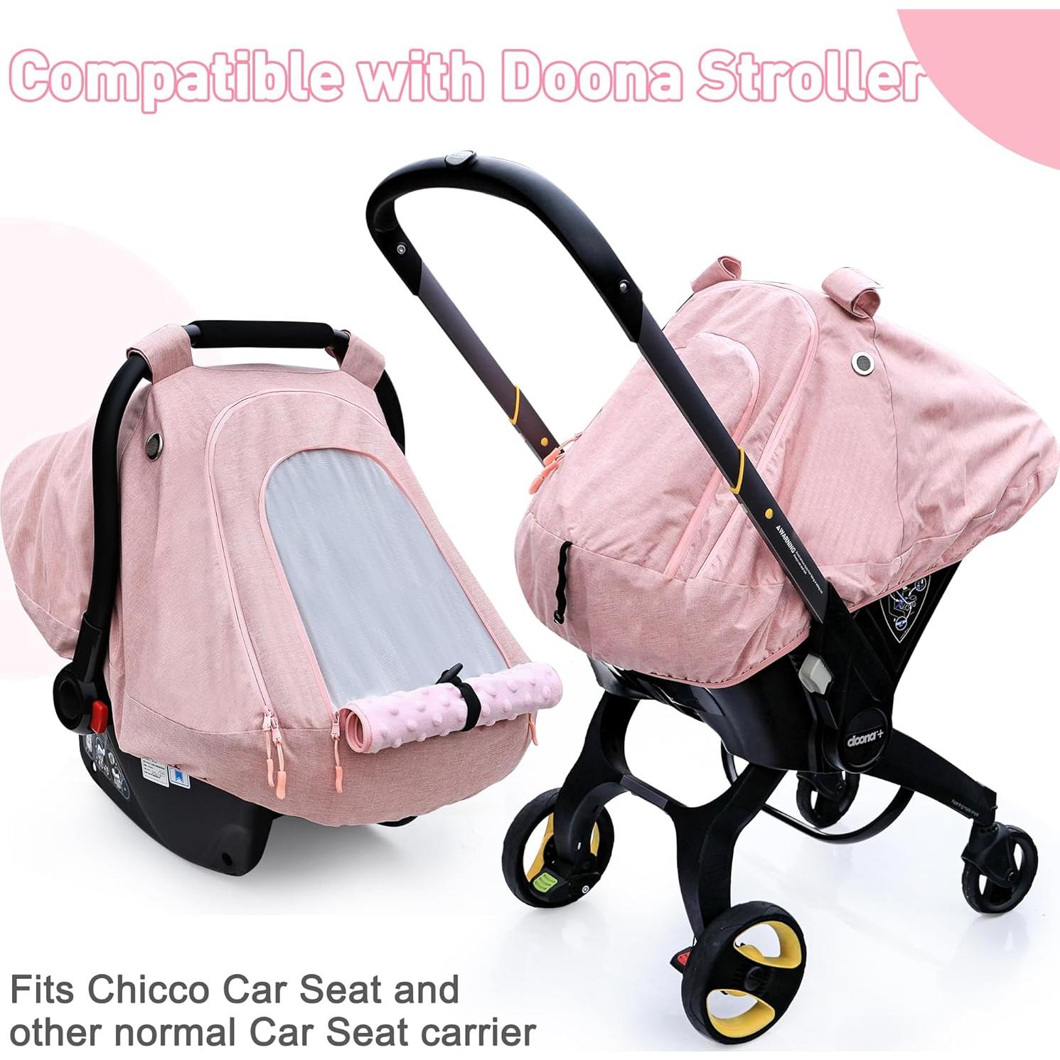 Cubierta de Asiento de Coche para Bebés Beatoutou Rosa