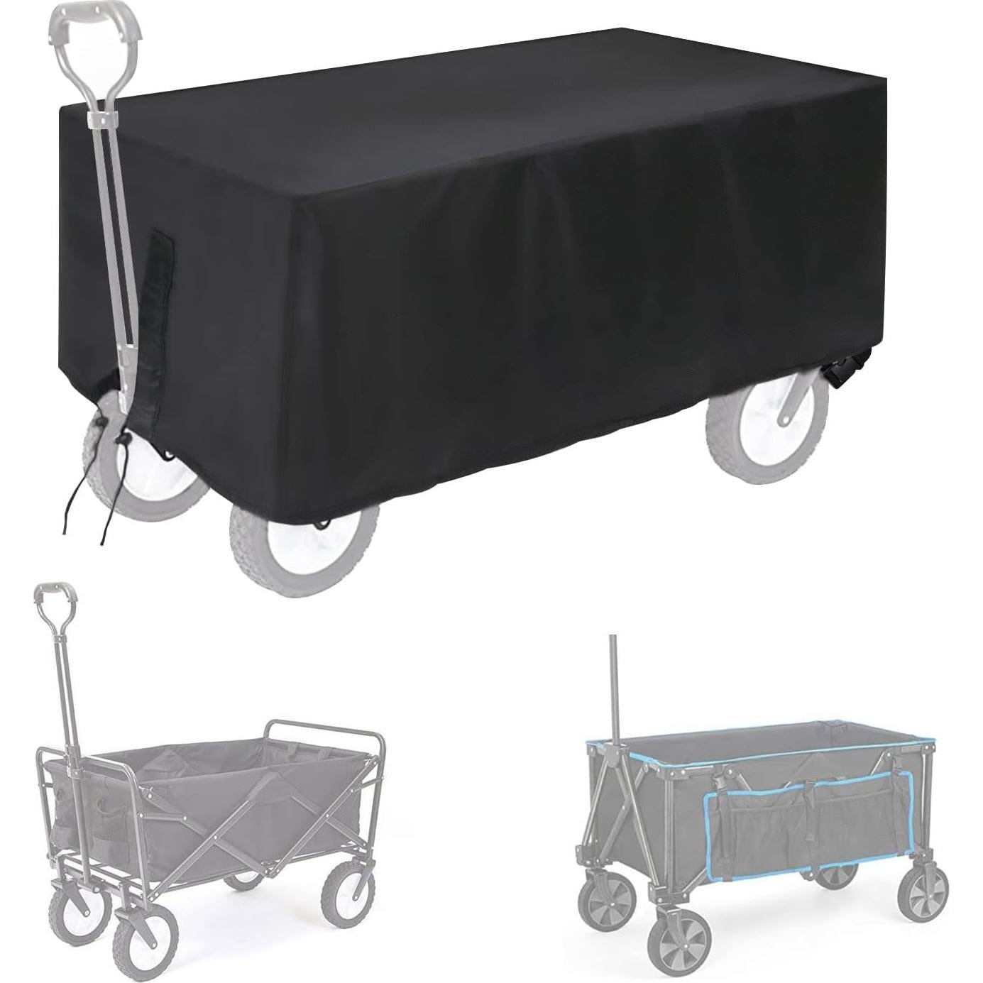 Cubierta de Carro Plegable TheElves Impermeable 96.5x55.9x50.8 cm