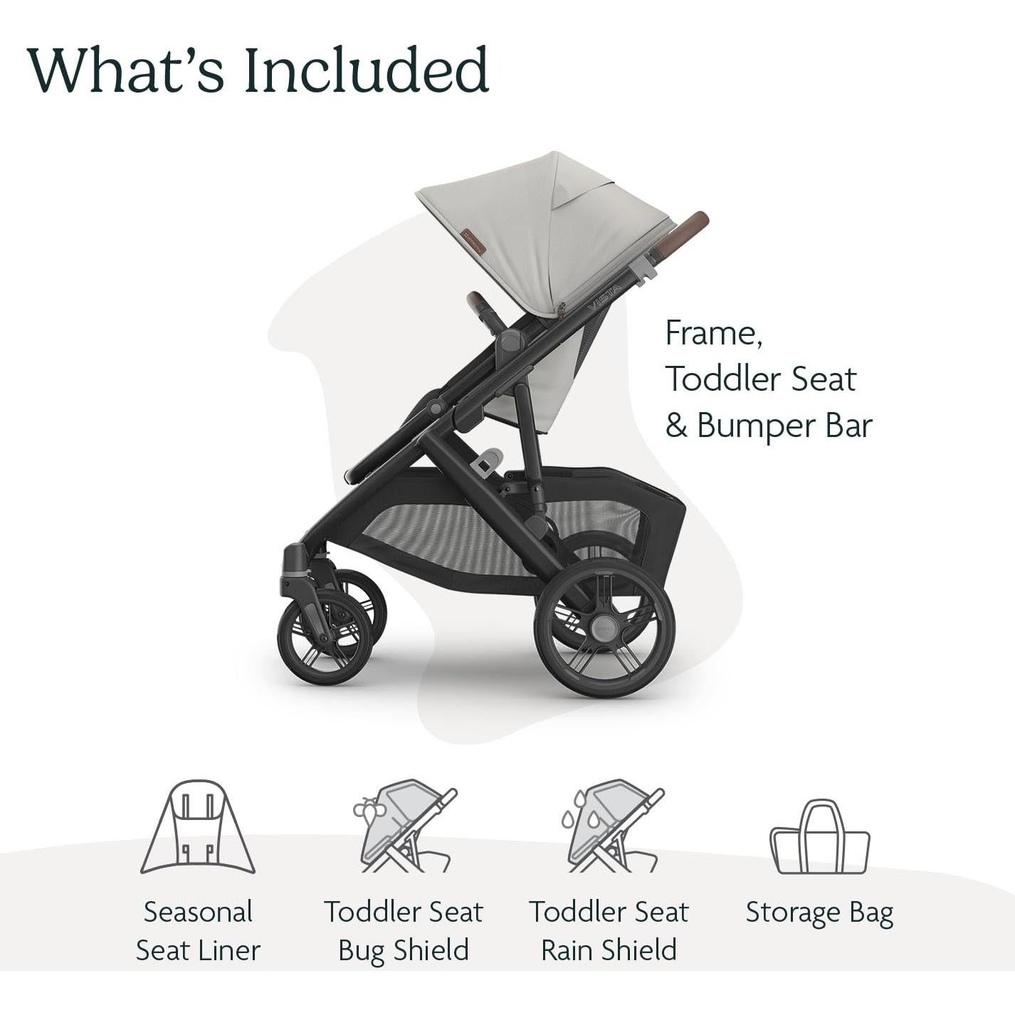 Carrito UPPAbaby Vista V3 Modular - Savannah - Incluye Asiento y Accesorios