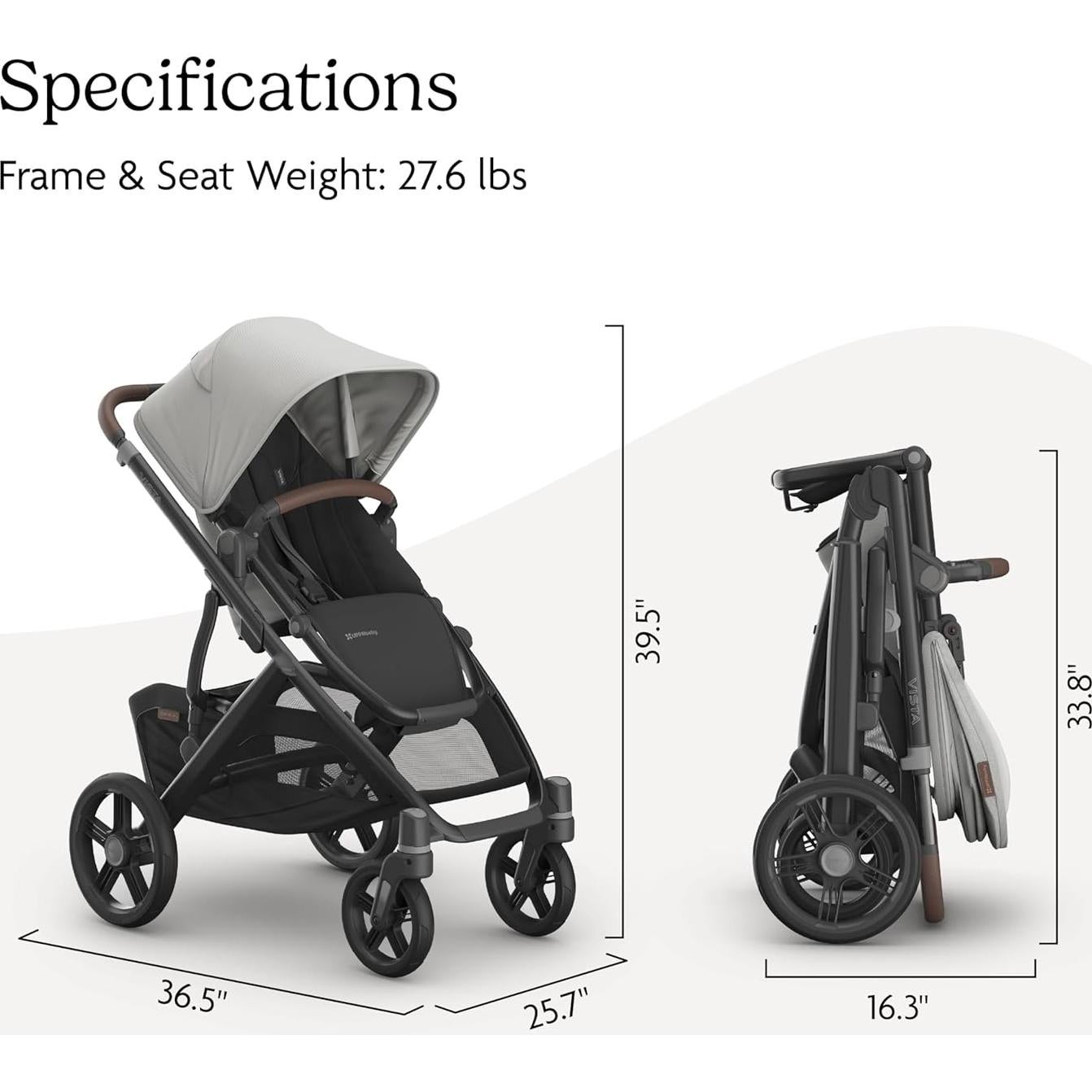 Carrito UPPAbaby Vista V3 Modular - Savannah - Incluye Asiento y Accesorios