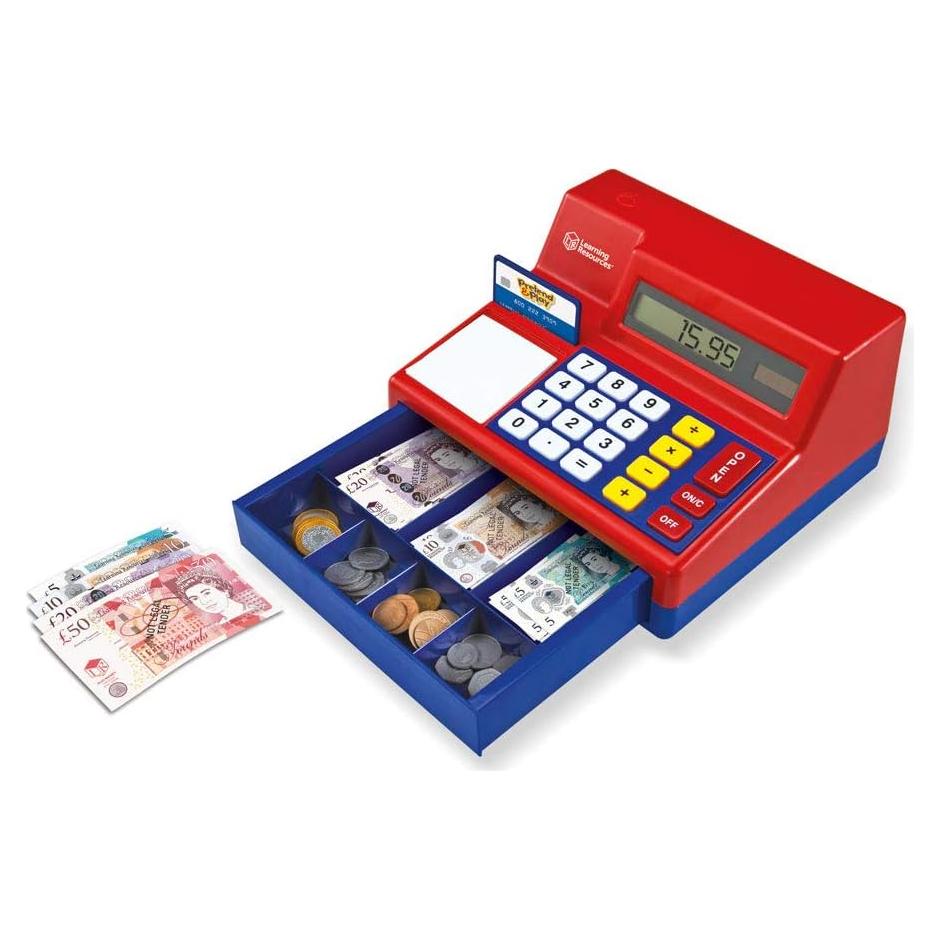 Caja Registradora de Juguete Learning Resources con Calculadora 73 Piezas
