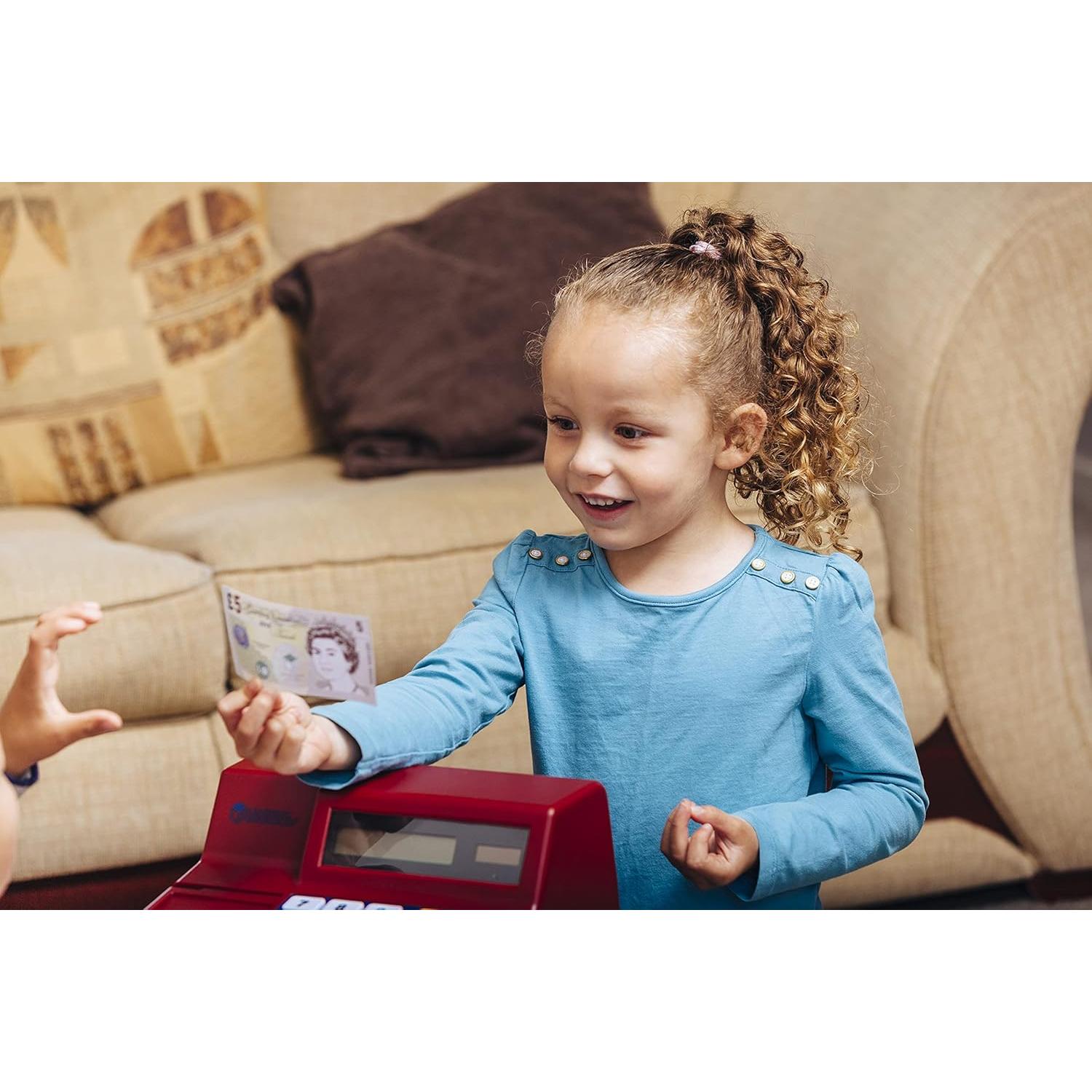 Caja Registradora de Juguete Learning Resources con Calculadora 73 Piezas
