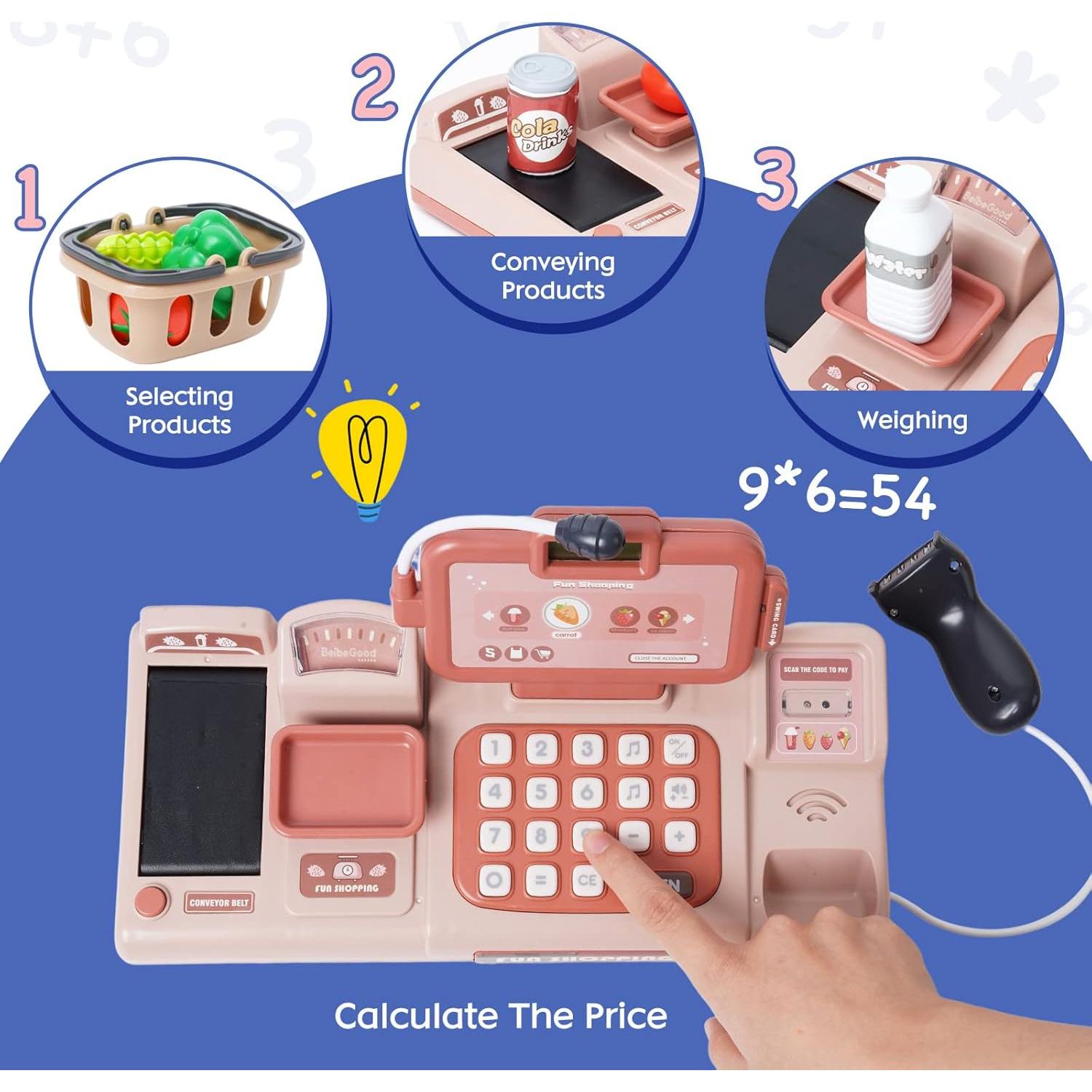 Caja Registradora de Juguete Ark Miido con Sonido y Accesorios