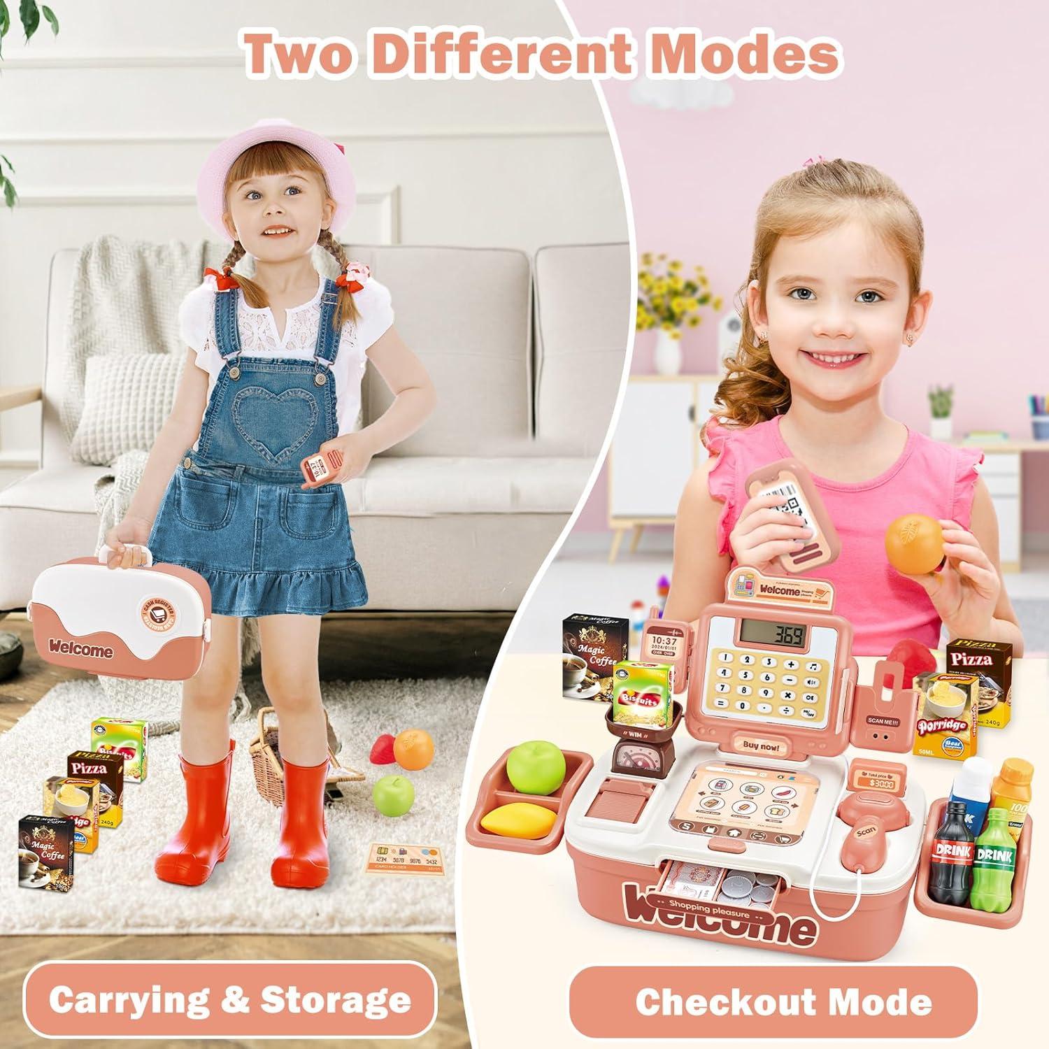 Caja Registradora Juguete XY con Escáner y Accesorios 42 Piezas